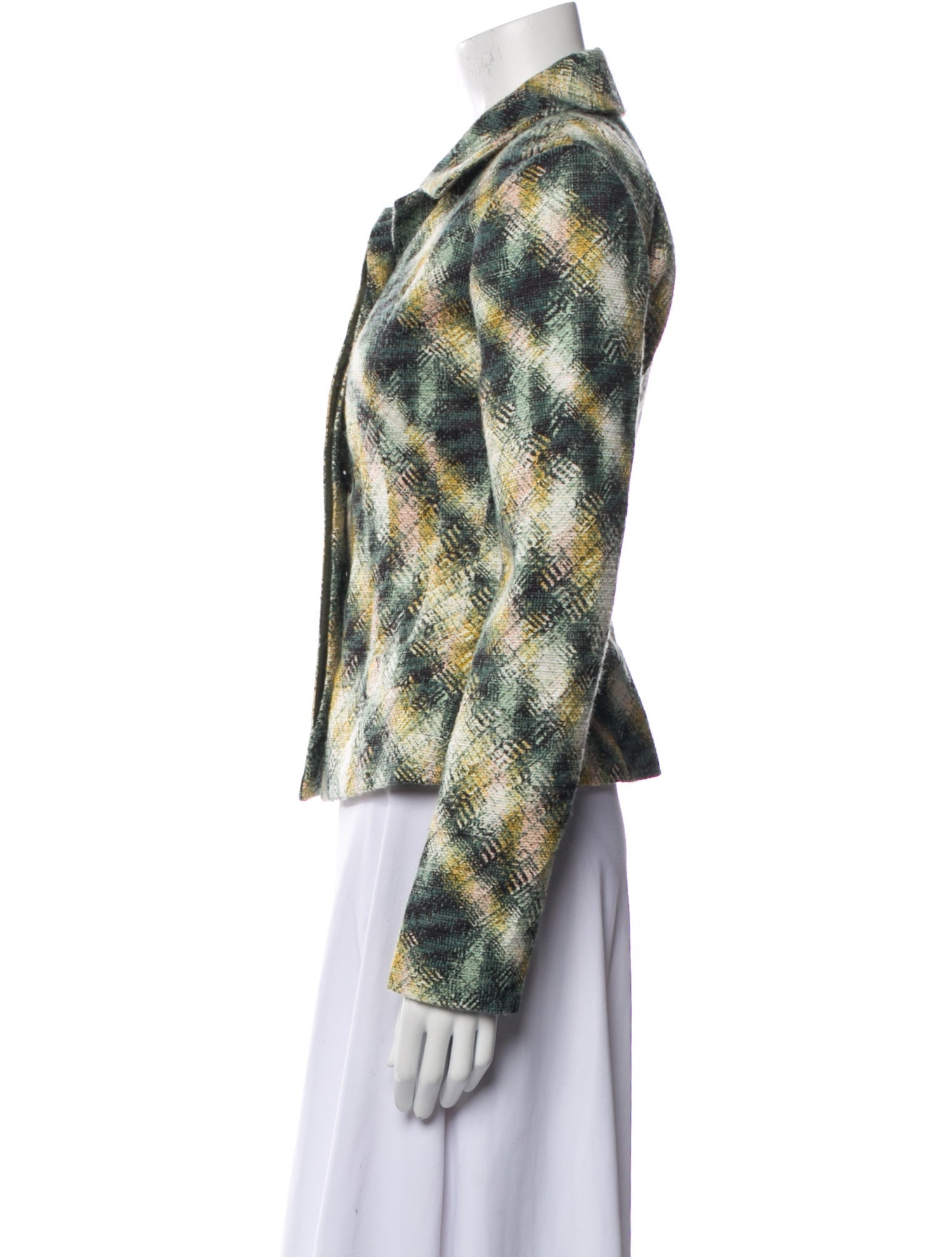 Carolina Herrera Wool Printed Blazer