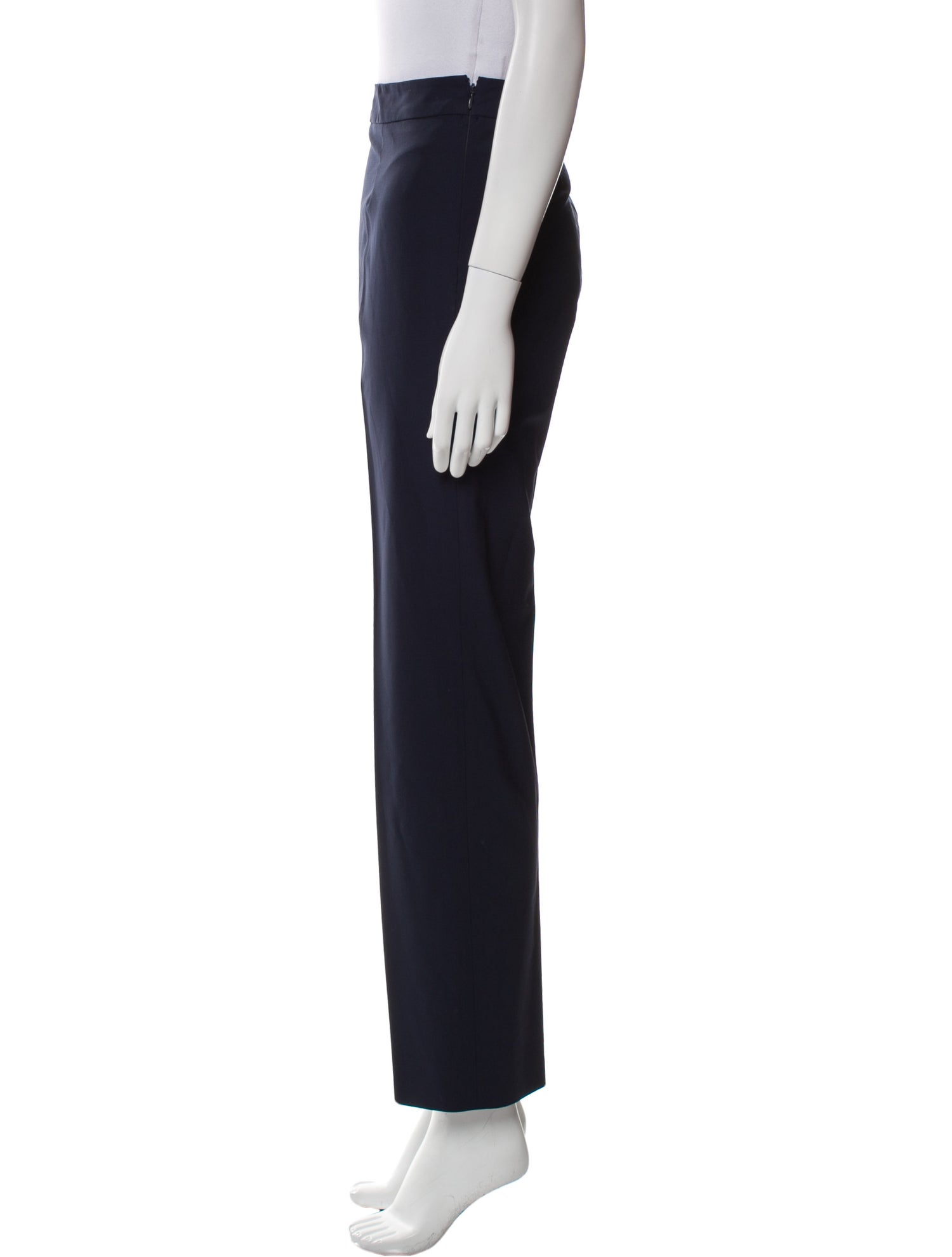 Carolina Herrera Virgin Wool Straight Leg Pants