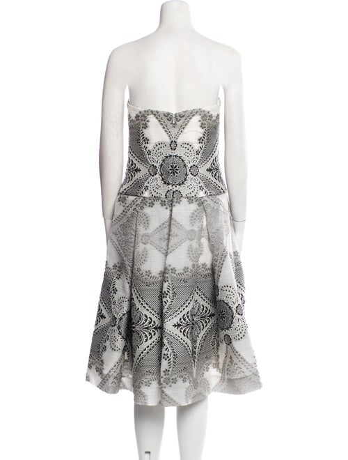 Carolina Herrera Paisley Print Midi Length Dress
