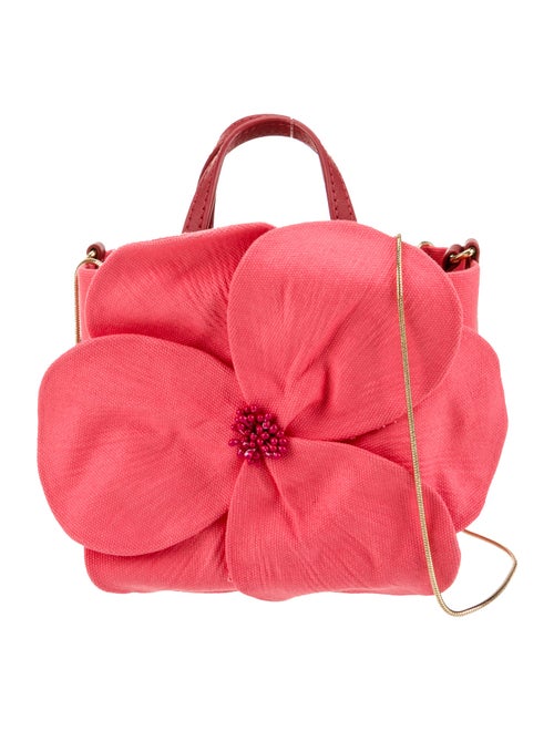 Carolina Herrera Canvas Top Handle Bag