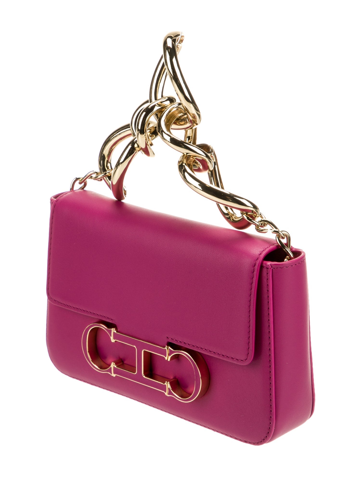 Carolina Herrera Leather Top Handle Bag