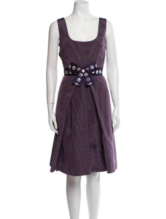 Carolina Herrera Silk Knee-Length Dress