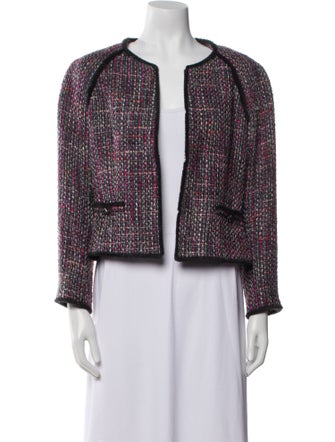 Carolina Herrera Virgin Wool Tweed Pattern Evening Jacket