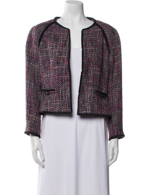 Carolina Herrera Virgin Wool Tweed Pattern Evening Jacket