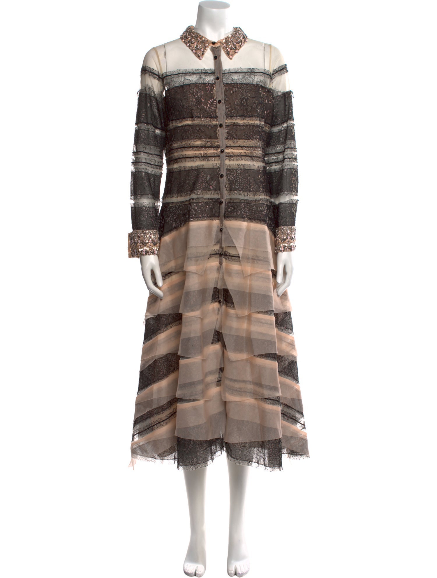 Carolina Herrera Silk Midi Length Dress