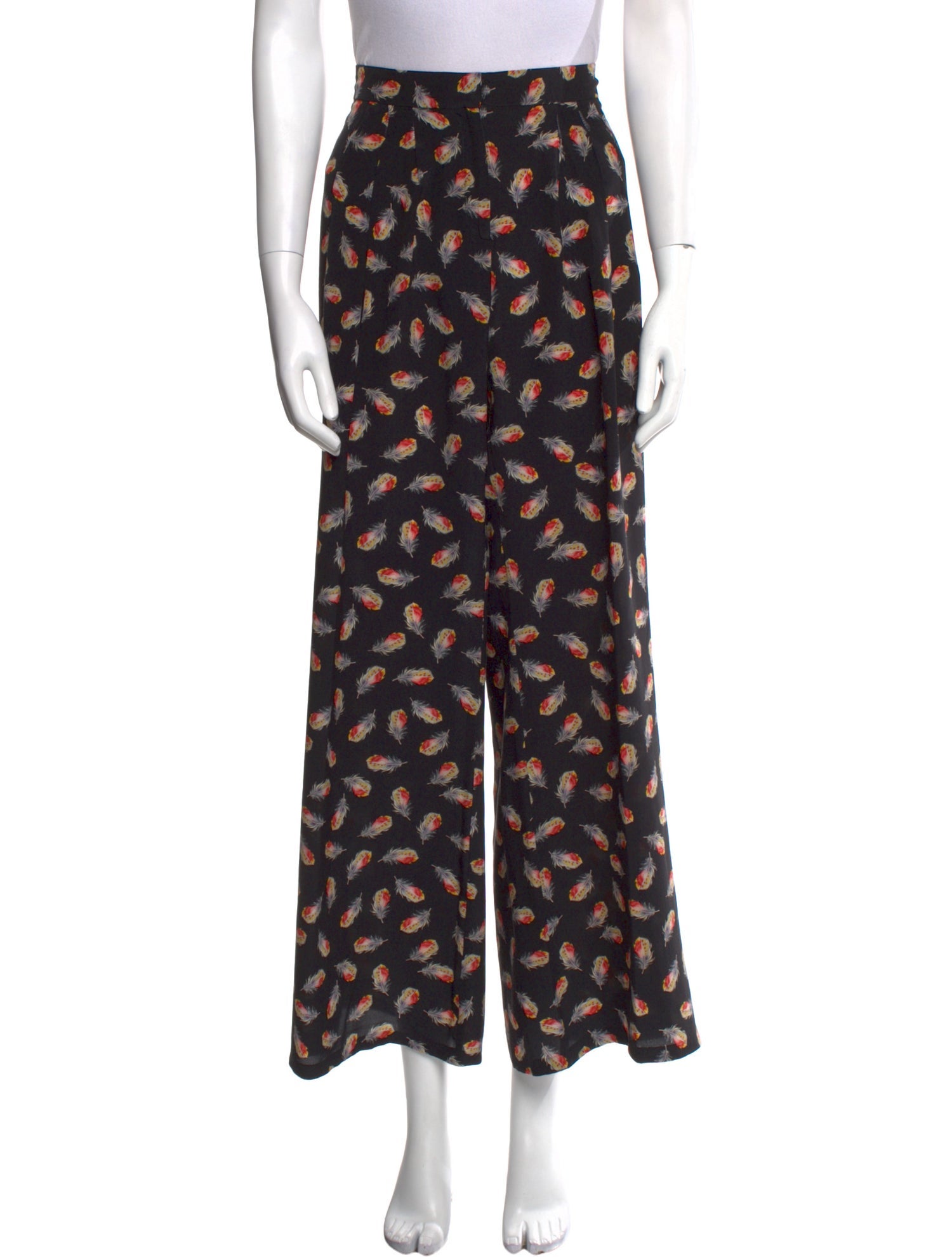 Carolina Herrera Silk Wide Leg Pants