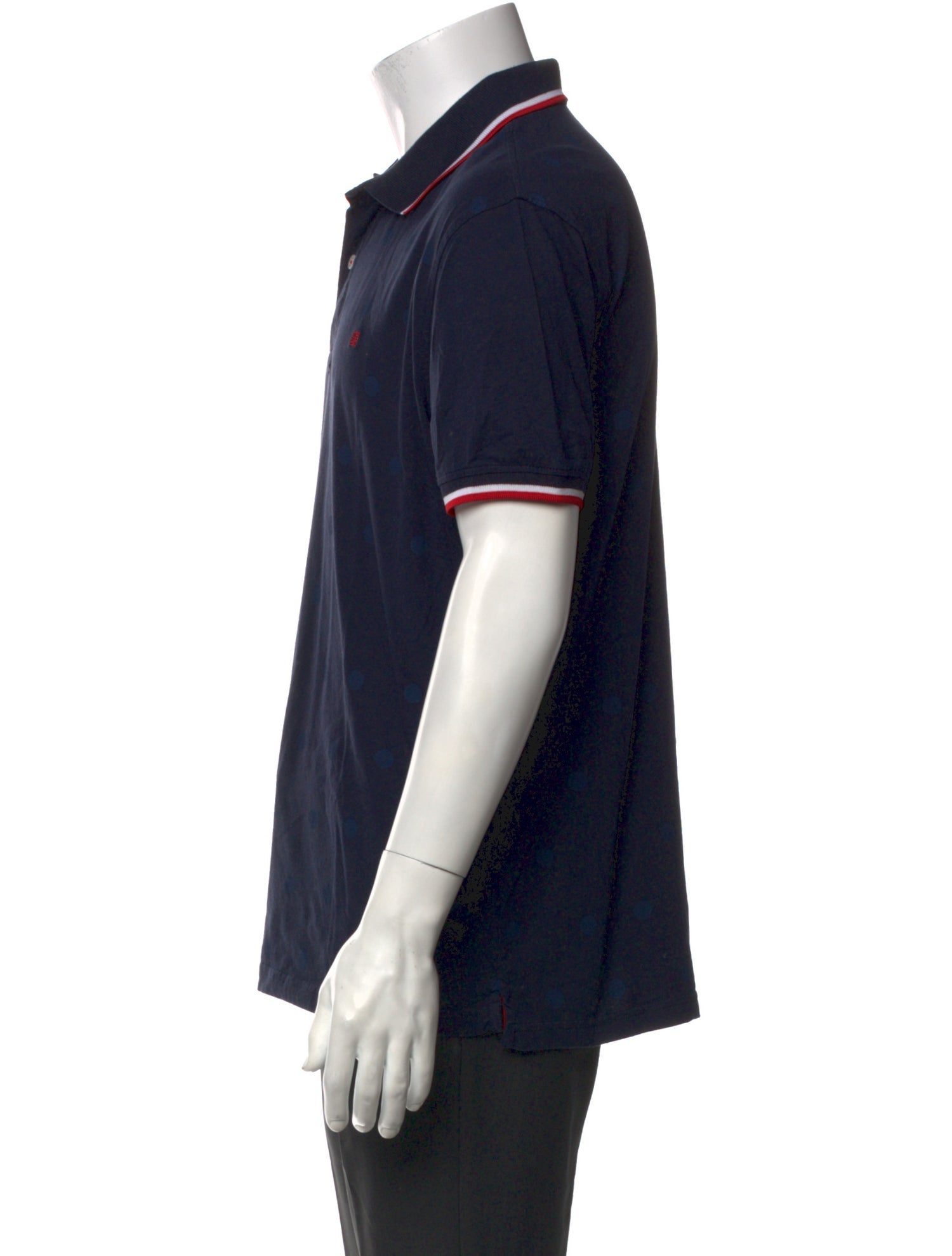 Carolina Herrera V-Neck Short Sleeve Polo Shirt