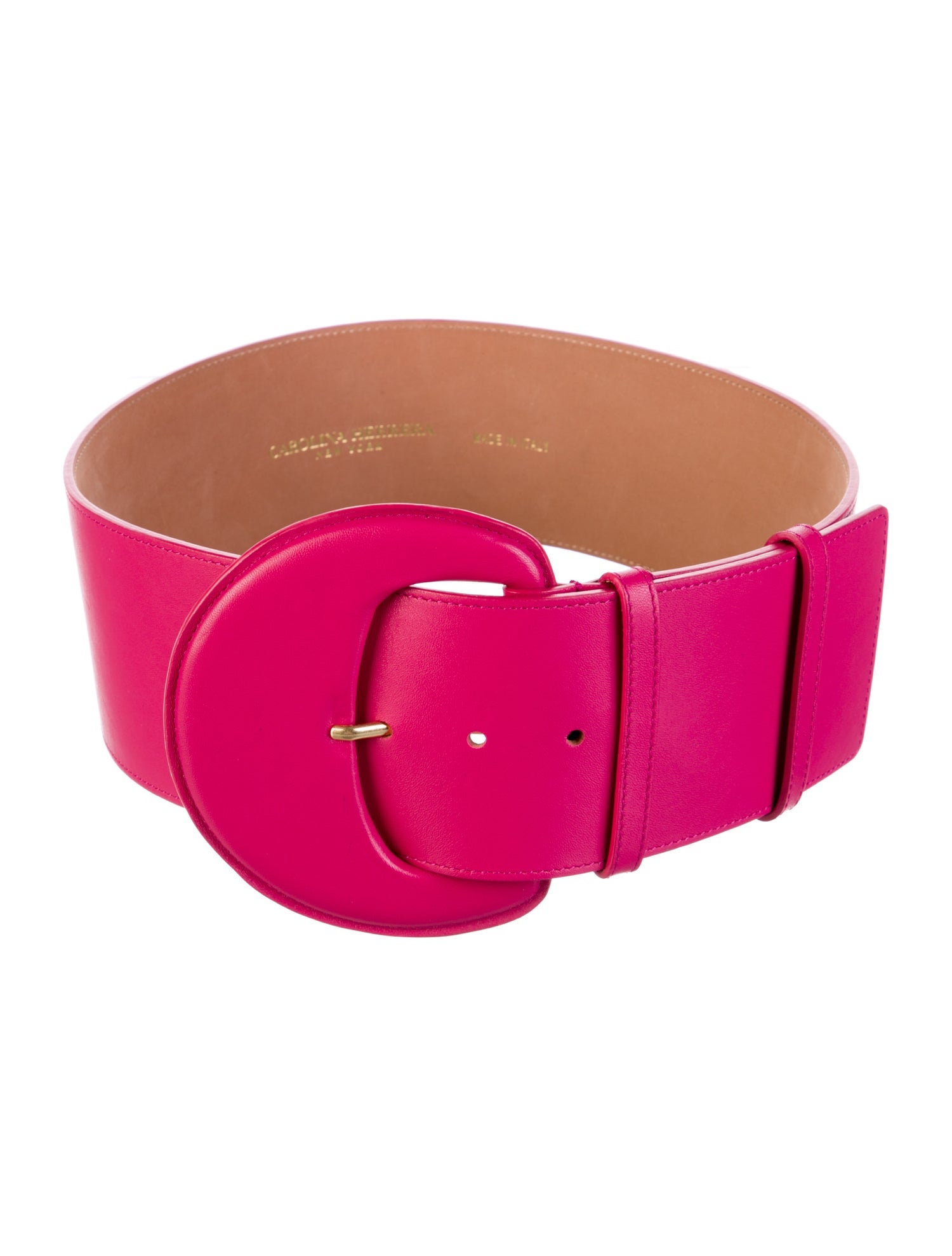 Carolina Herrera Wide Leather Waist Belt