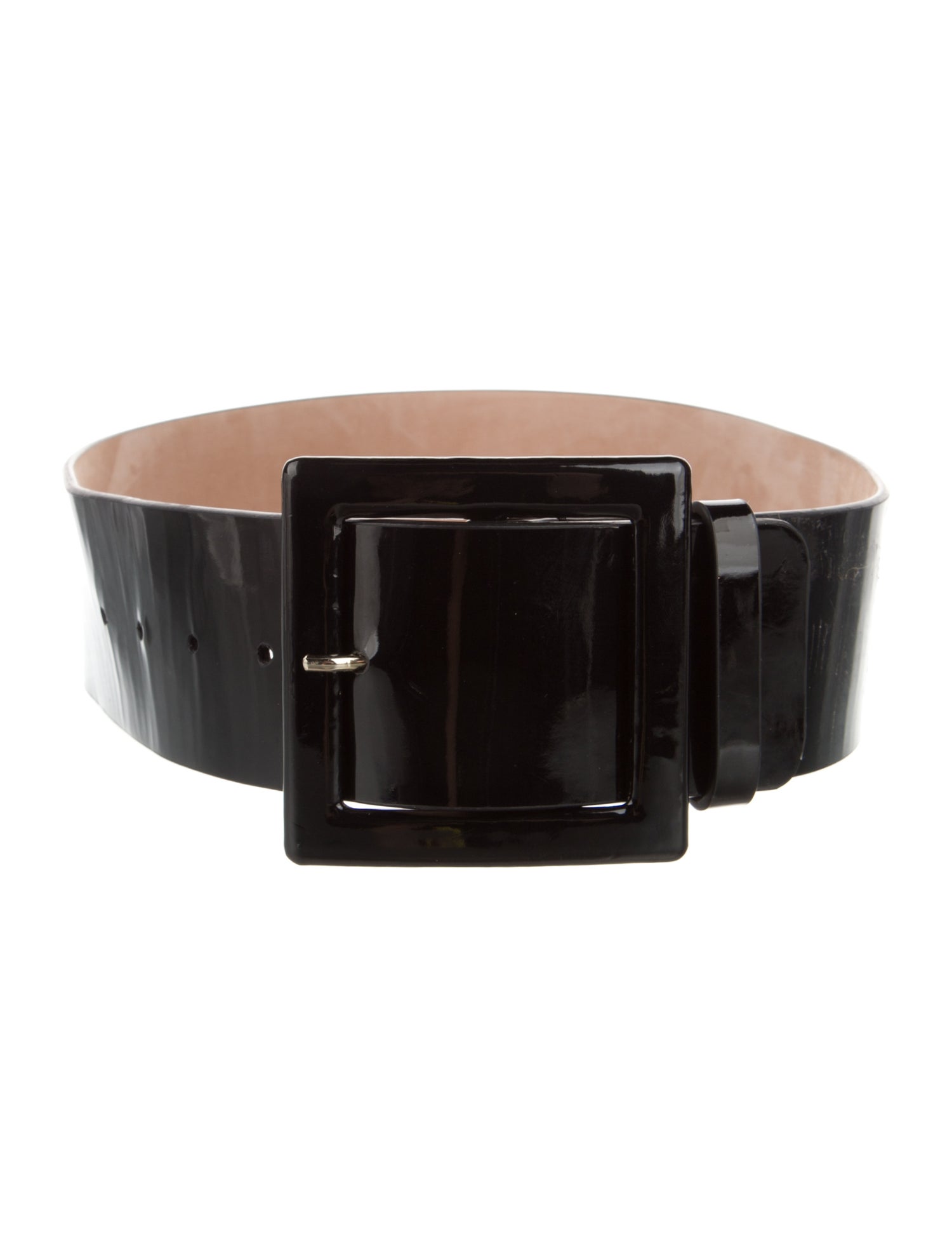 Carolina Herrera Wide Patent Leather Waist Belt