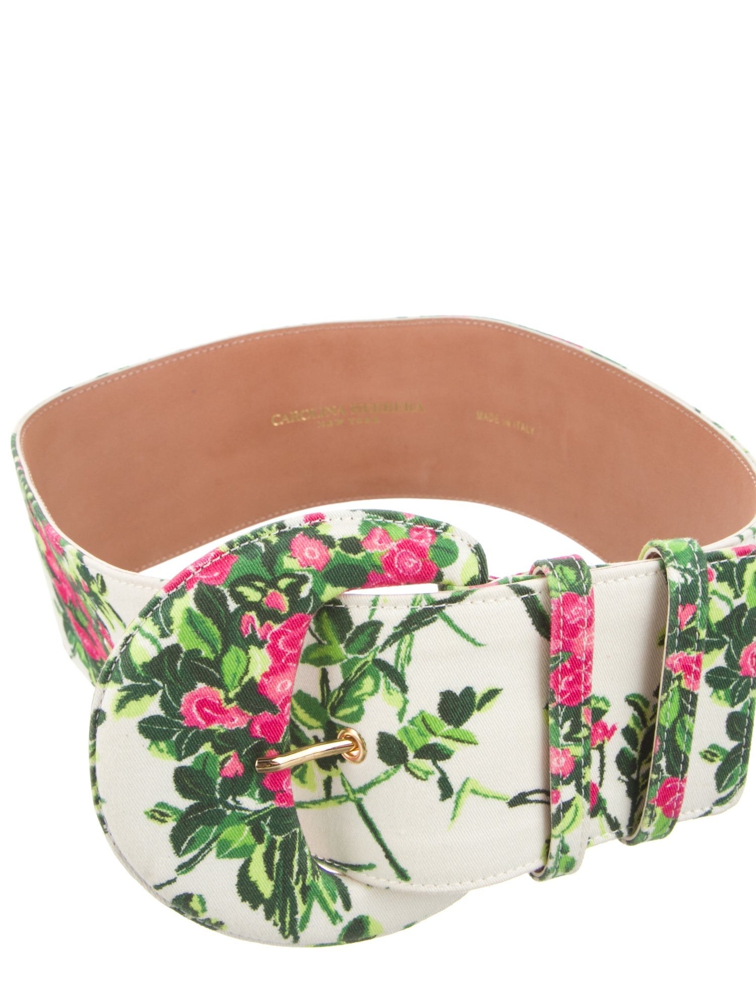 Carolina Herrera Wide Canvas Waist Belt