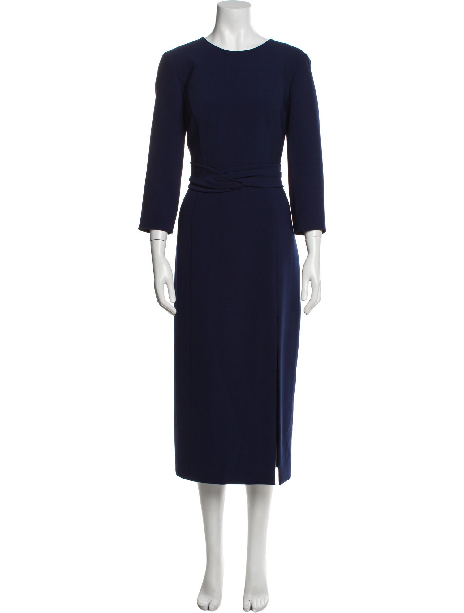 Carolina Herrera Crew Neck Long Dress