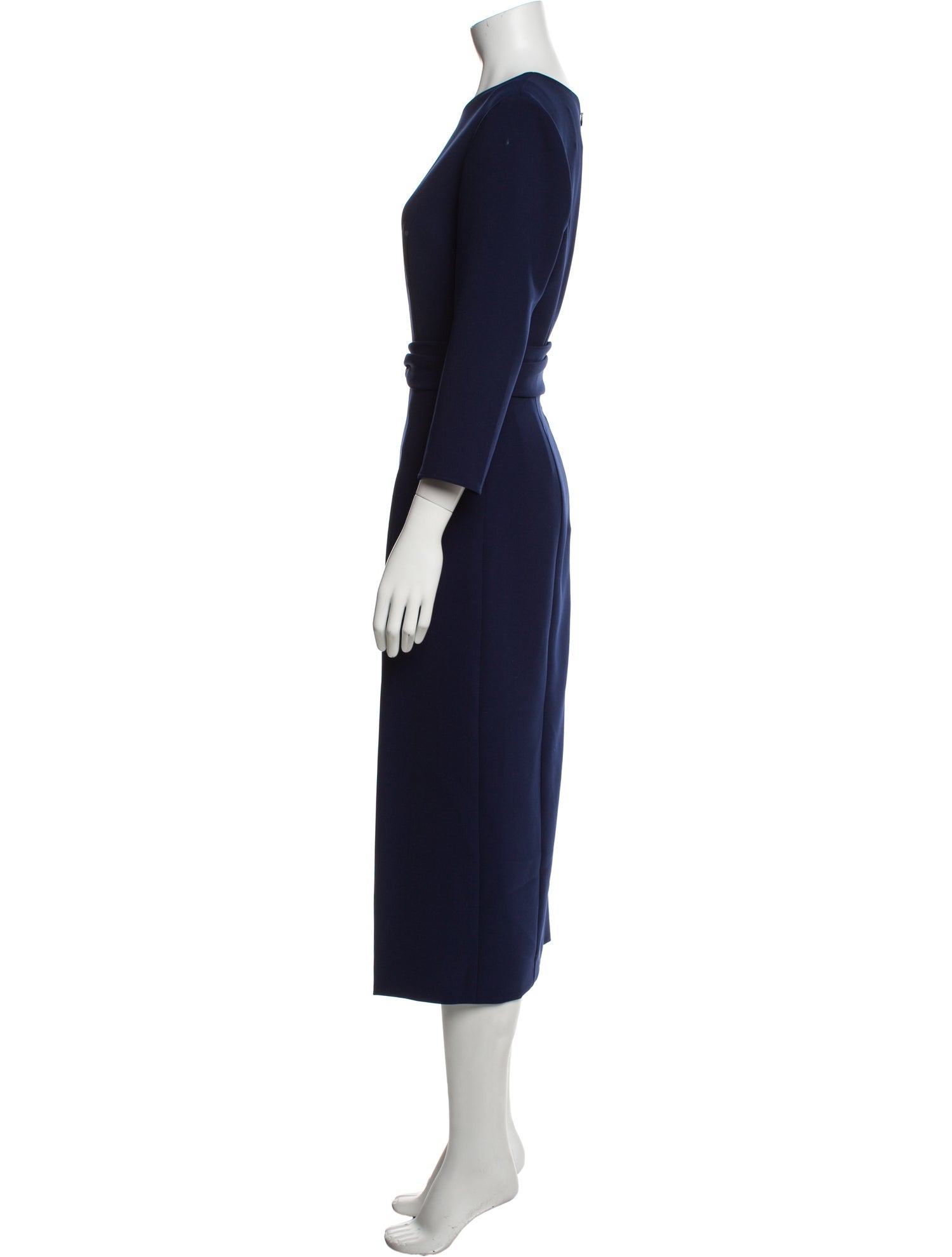 Carolina Herrera Crew Neck Long Dress