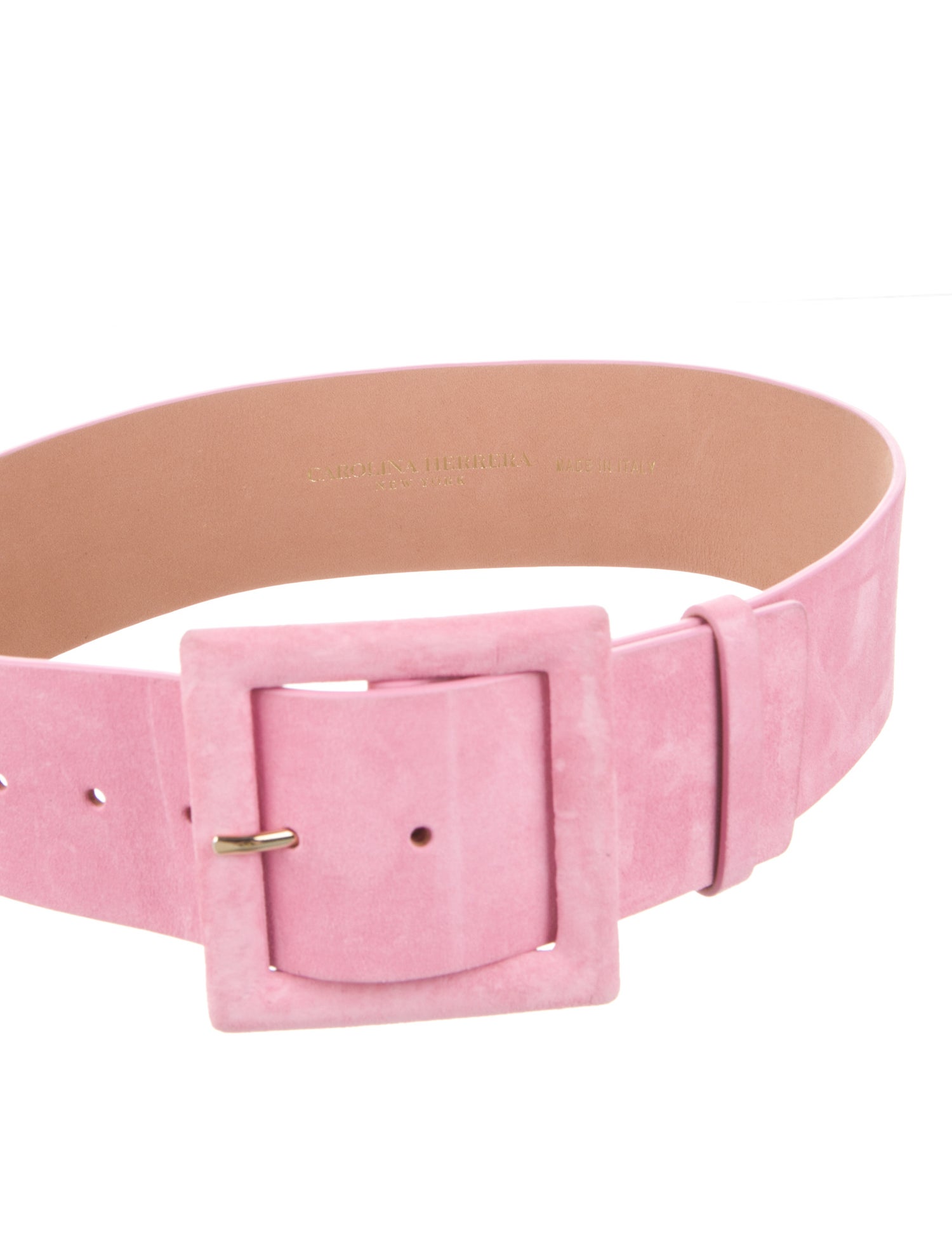 Carolina Herrera Wide Suede Waist Belt