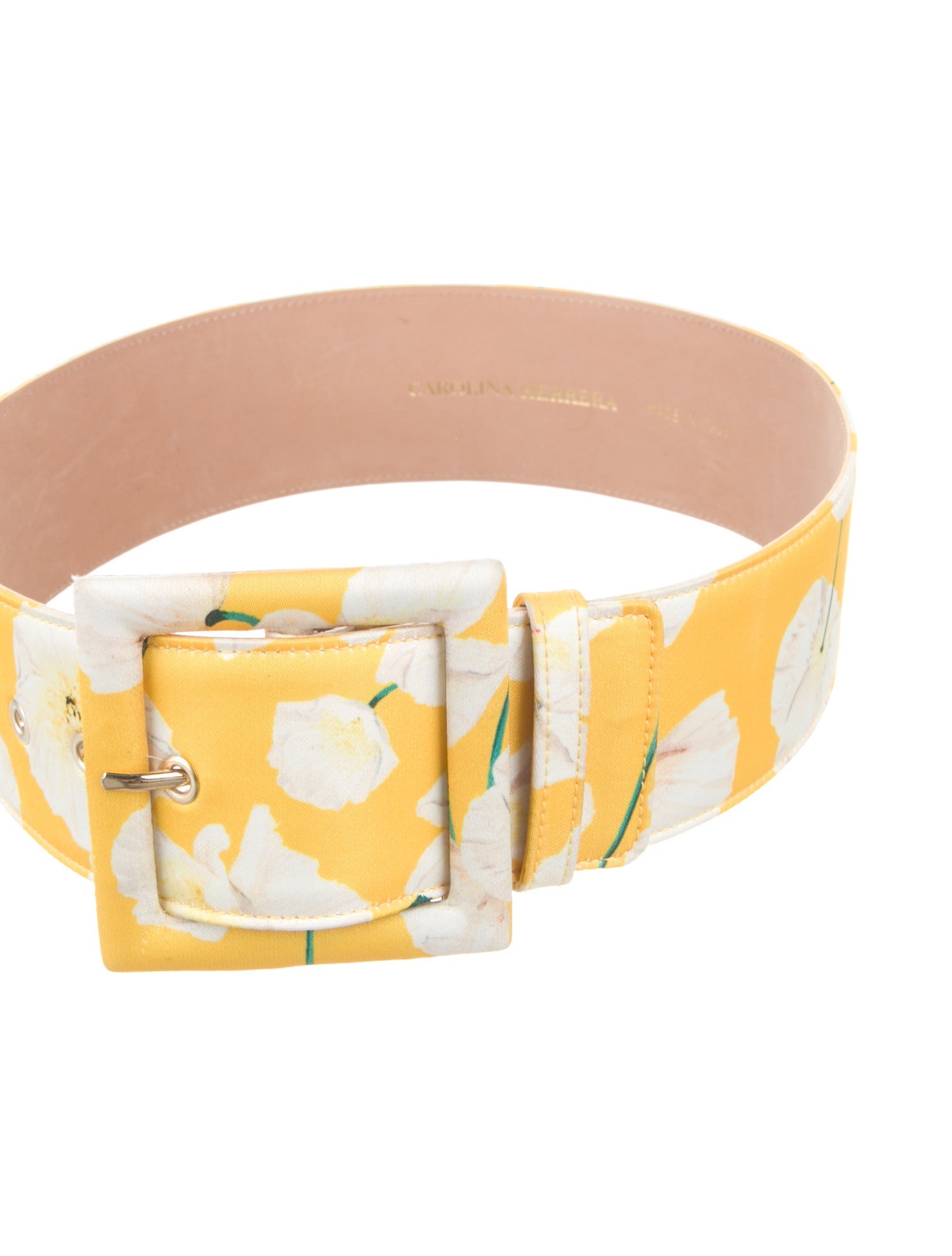 Carolina Herrera Wide Canvas Waist Belt