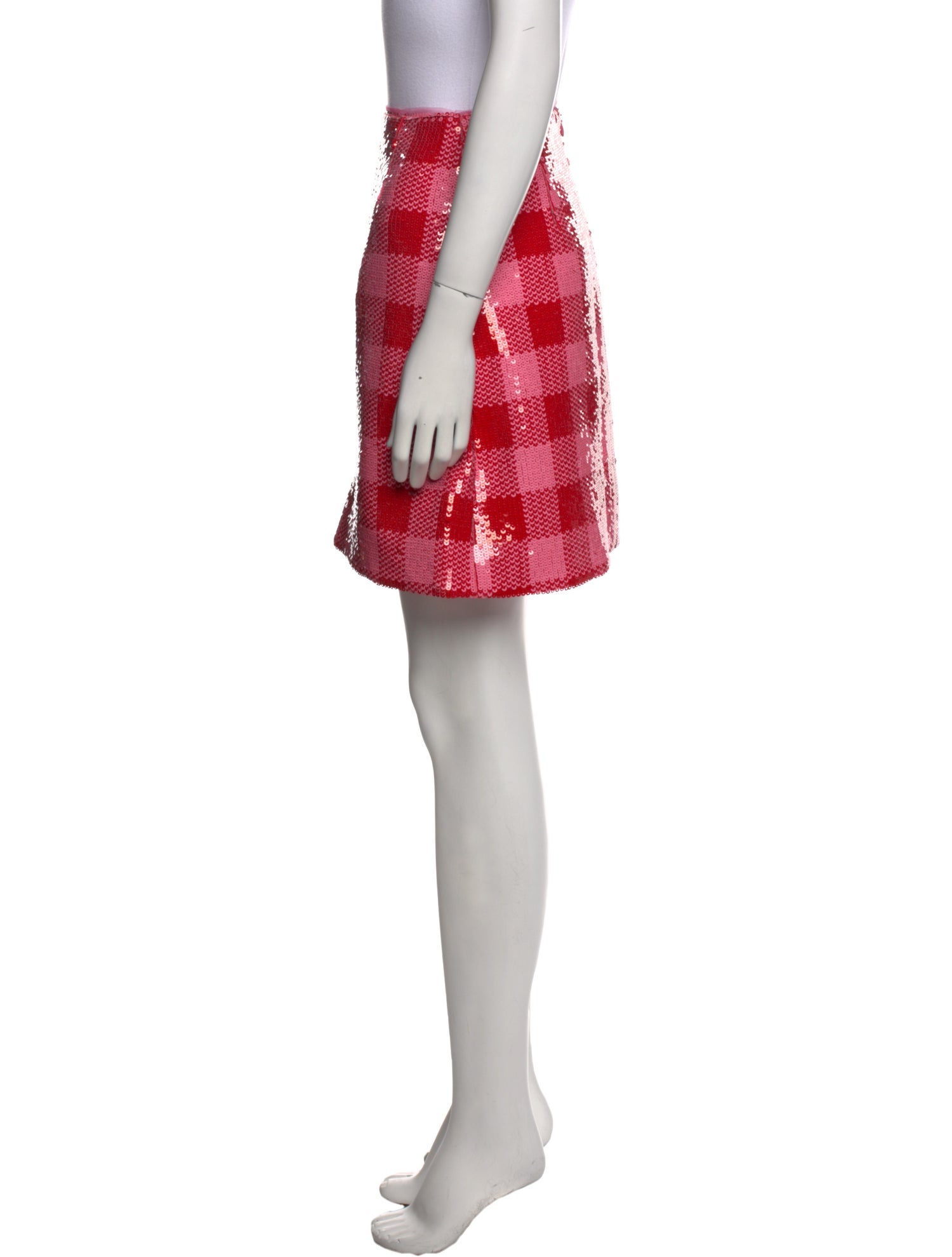 Carolina Herrera Plaid Print Mini Skirt