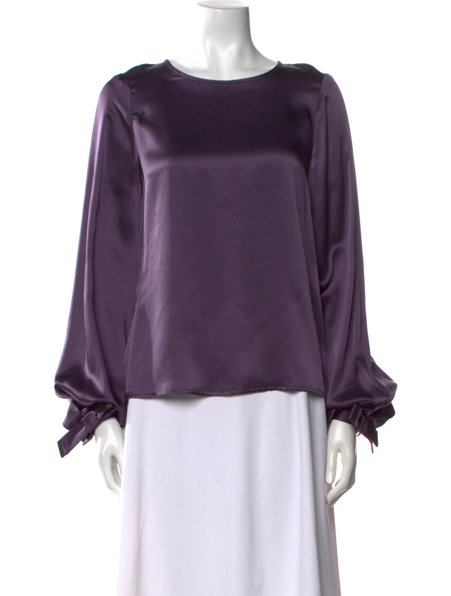 Carolina Herrera Silk Scoop Neck Blouse
