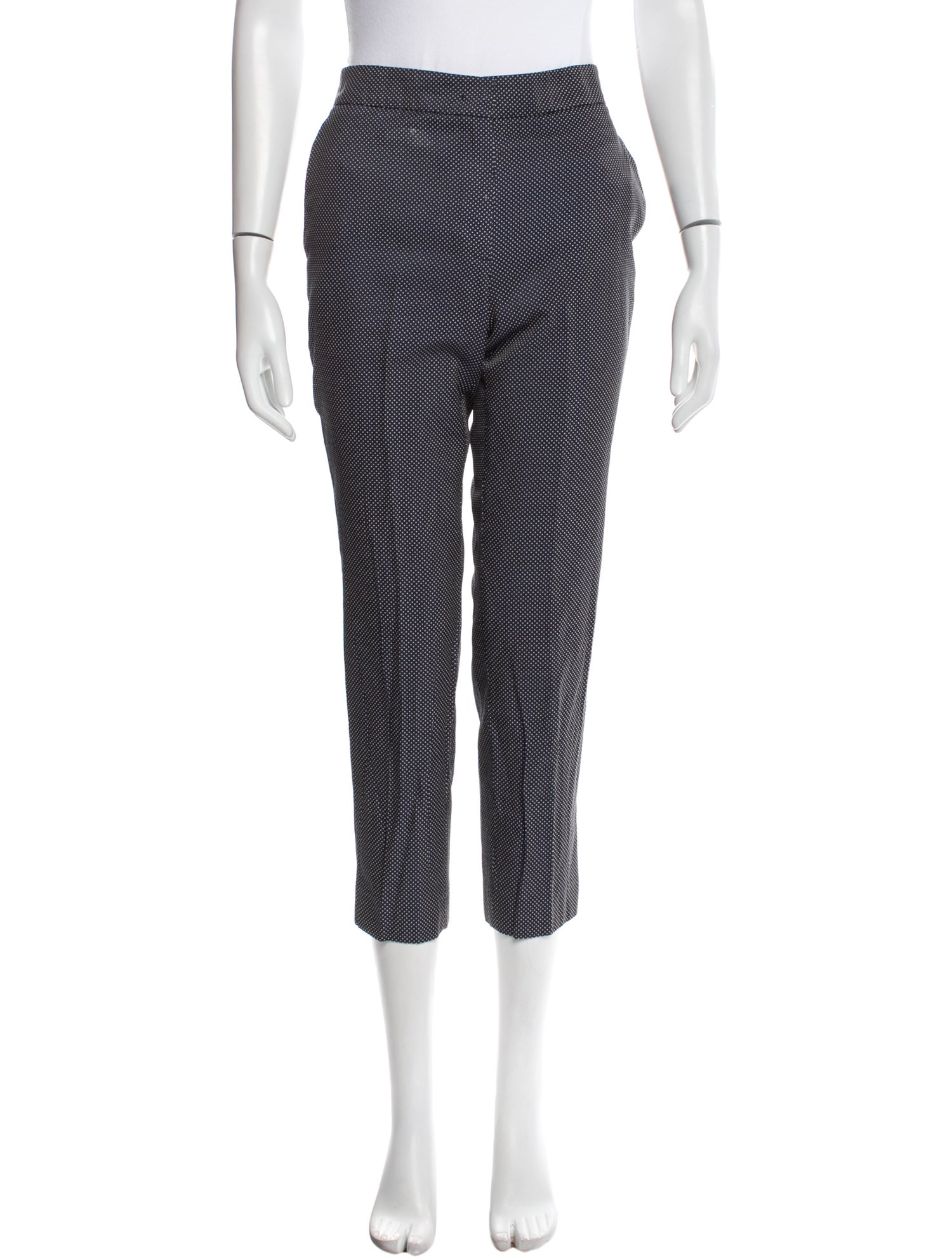 Carolina Herrera Polka Dot Print Straight Leg Pants