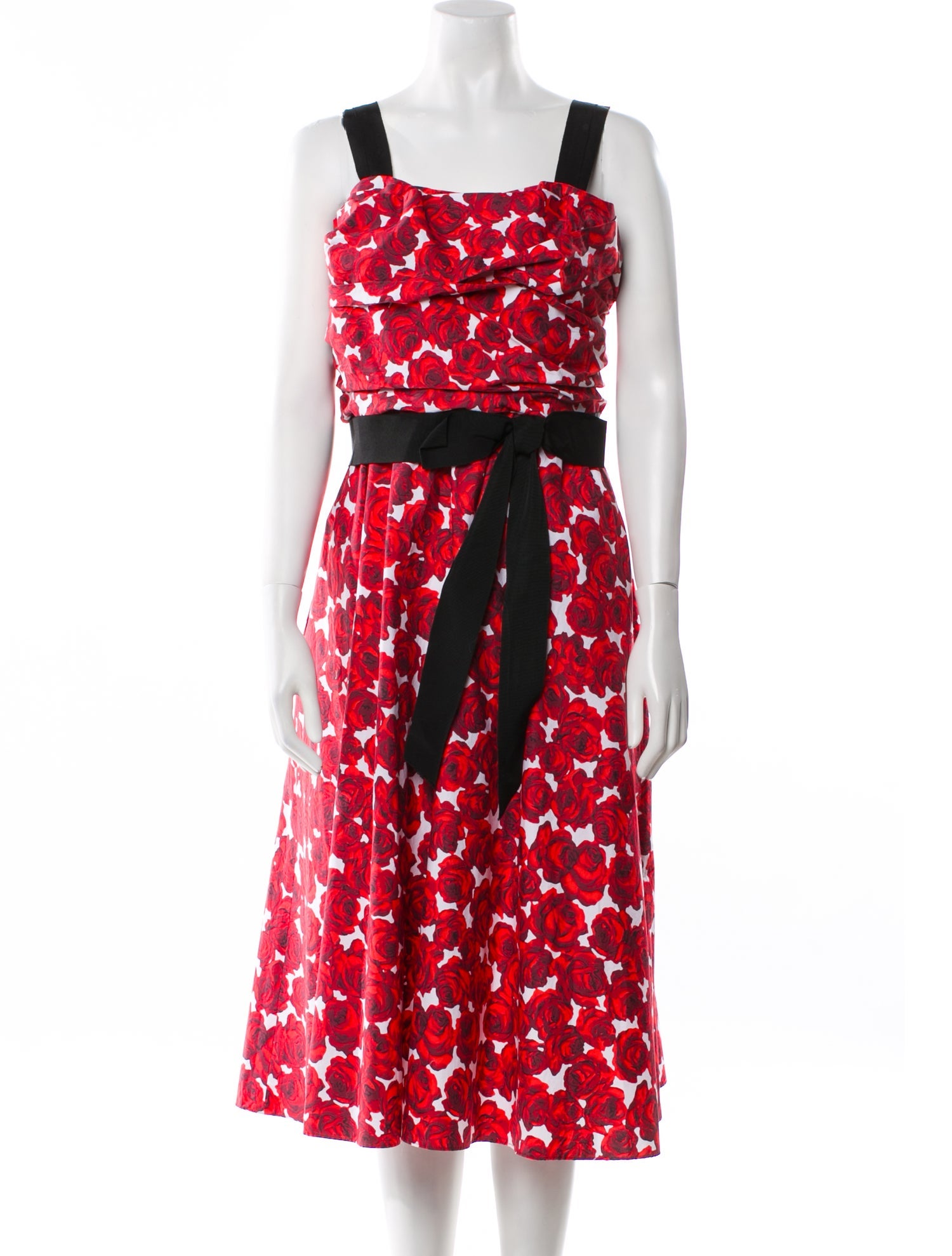 Carolina Herrera Printed Midi Length Dress
