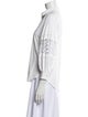 Carolina Herrera Three-Quarter Sleeve Button-Up Top