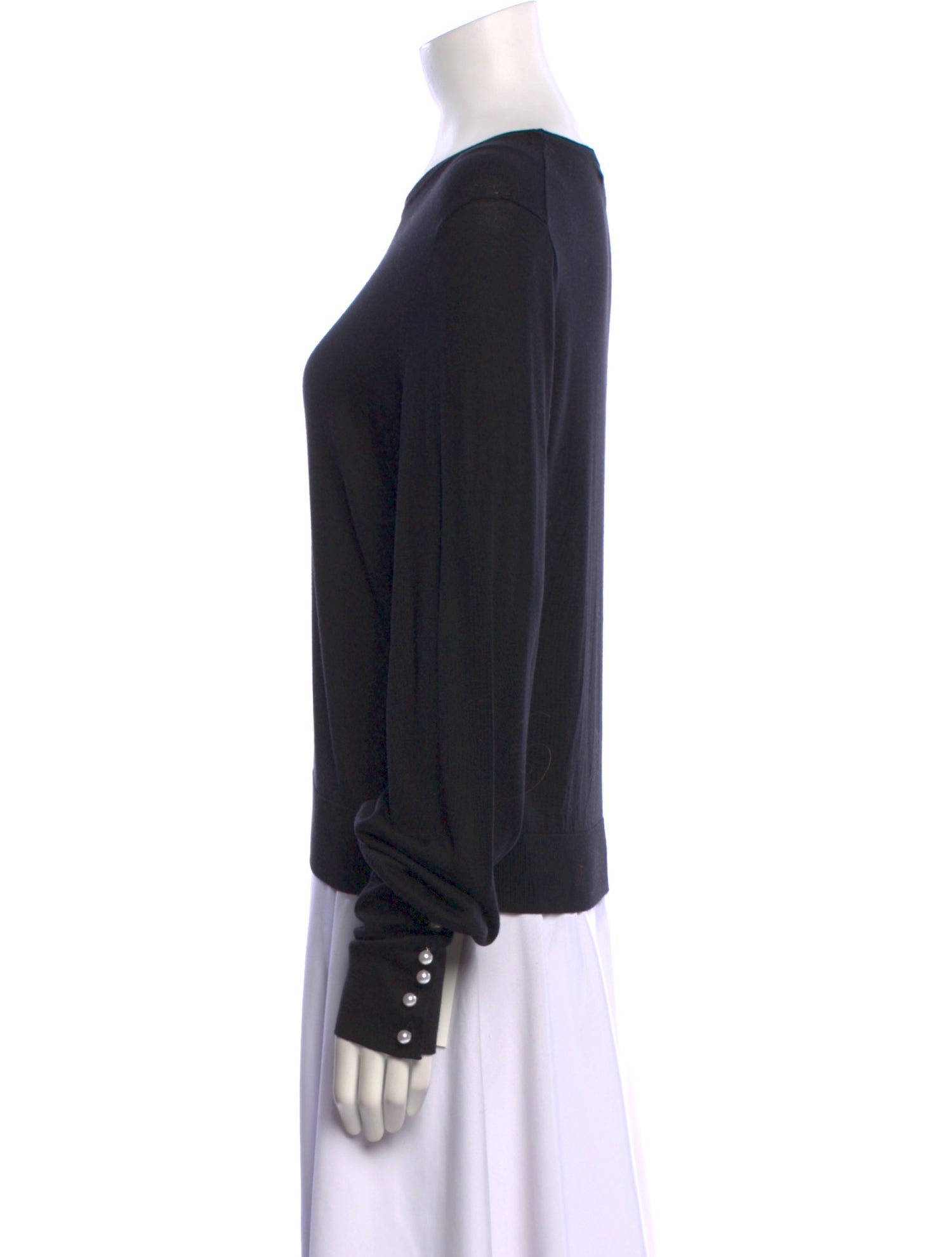 Carolina Herrera Silk Scoop Neck Sweater