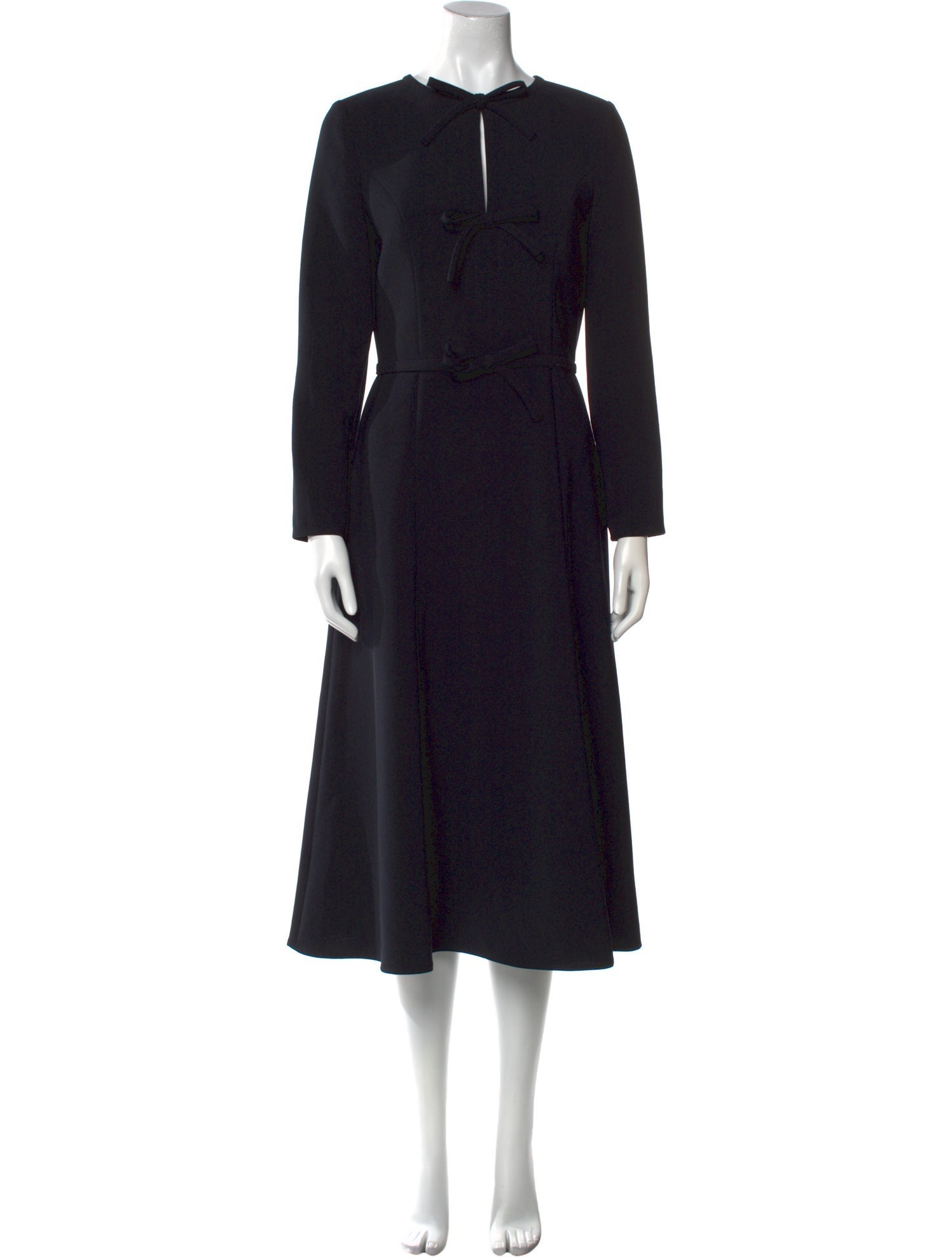 Carolina Herrera Crew Neck Midi Length Dress