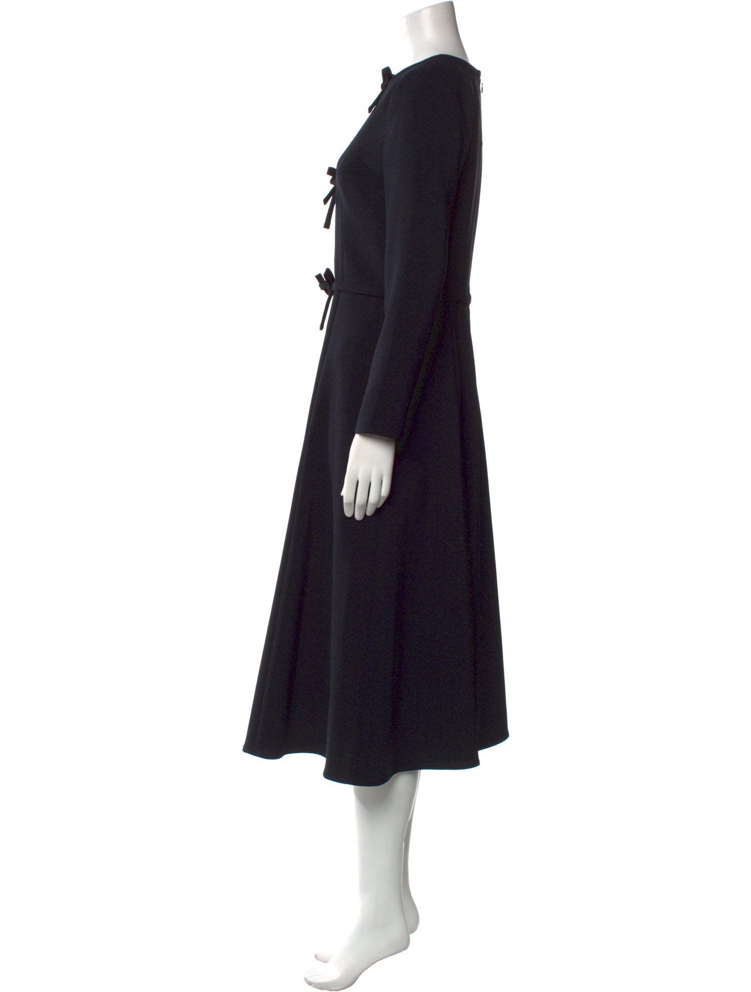 Carolina Herrera Crew Neck Midi Length Dress