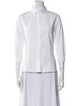 Carolina Herrera Three-Quarter Sleeve Button-Up Top