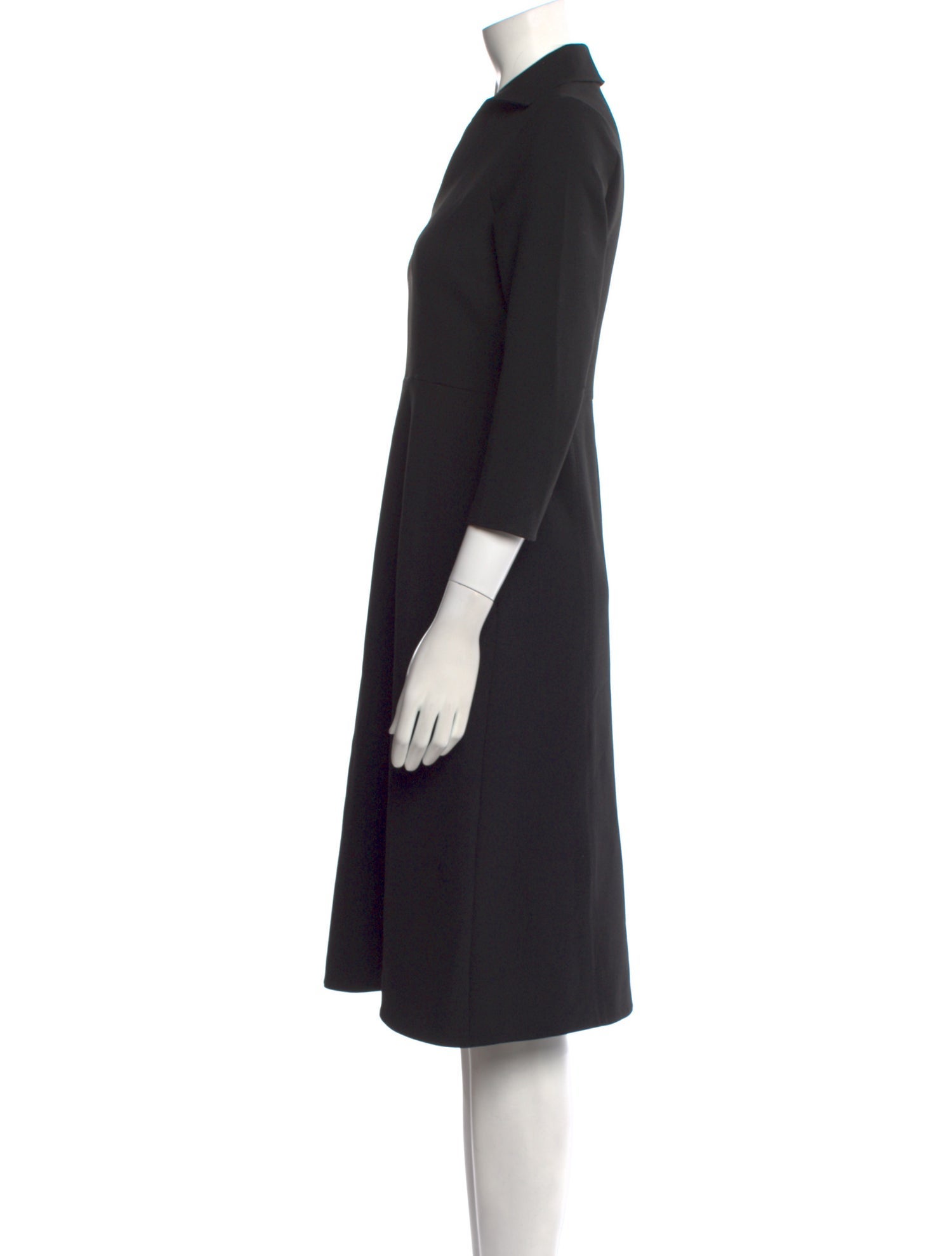 Carolina Herrera V-Neck Midi Length Dress