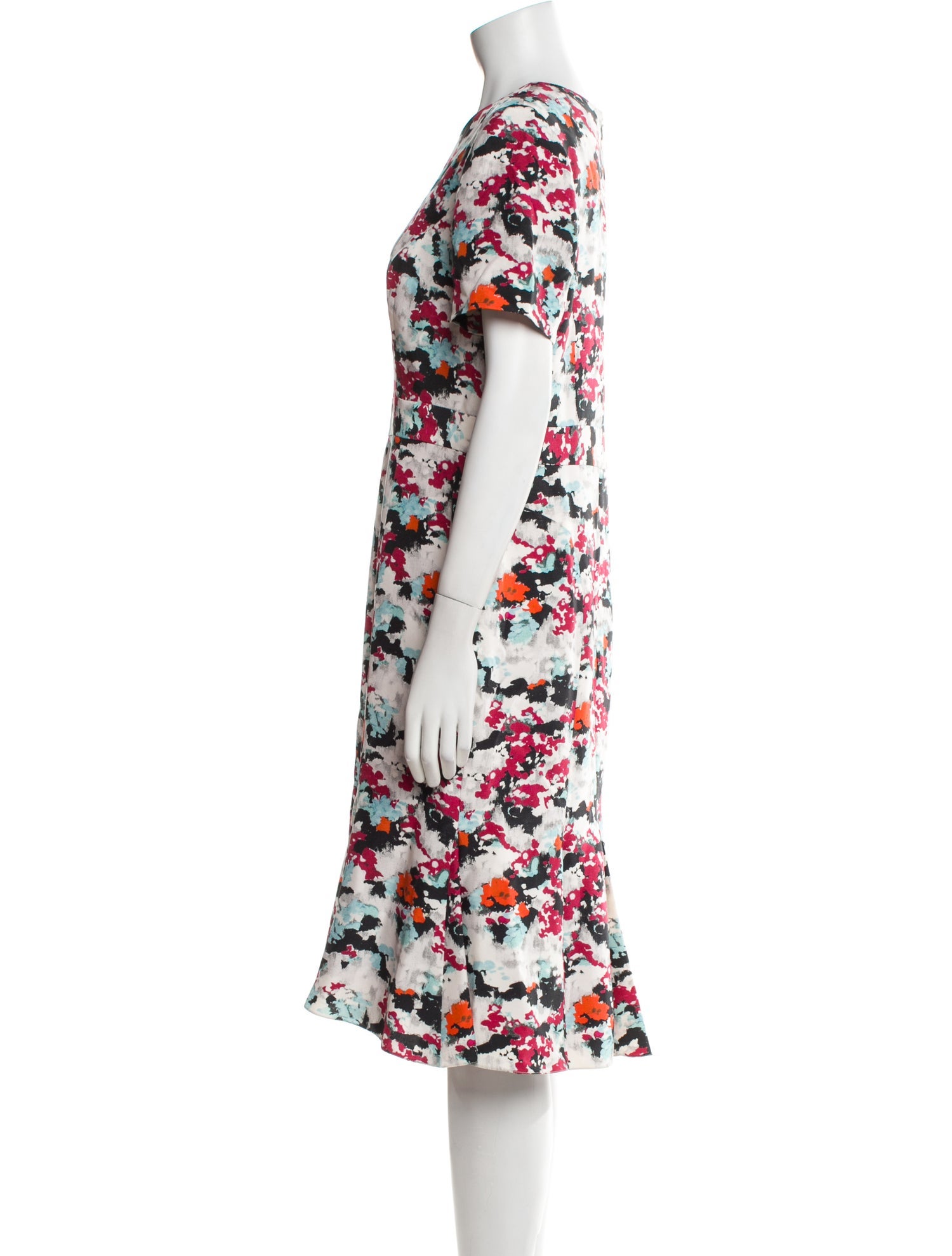 Carolina Herrera Silk Midi Length Dress