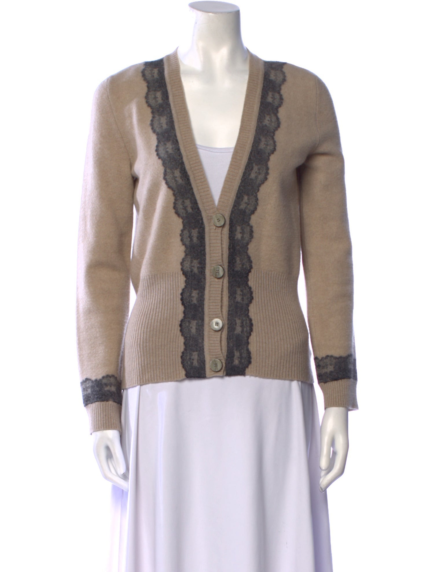 Carolina Herrera Cashmere Printed Sweater