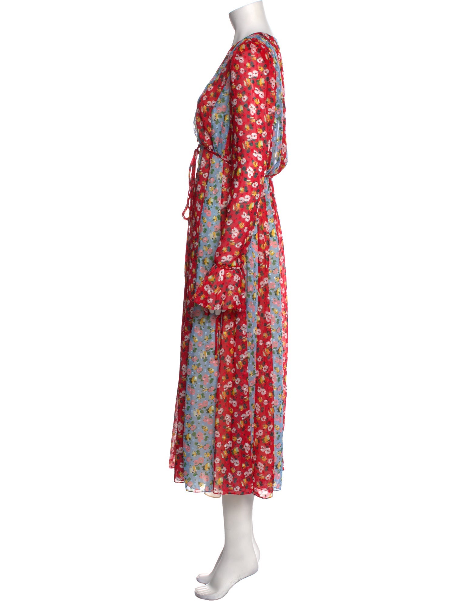 Carolina Herrera Floral Print Long Dress w/ Tags