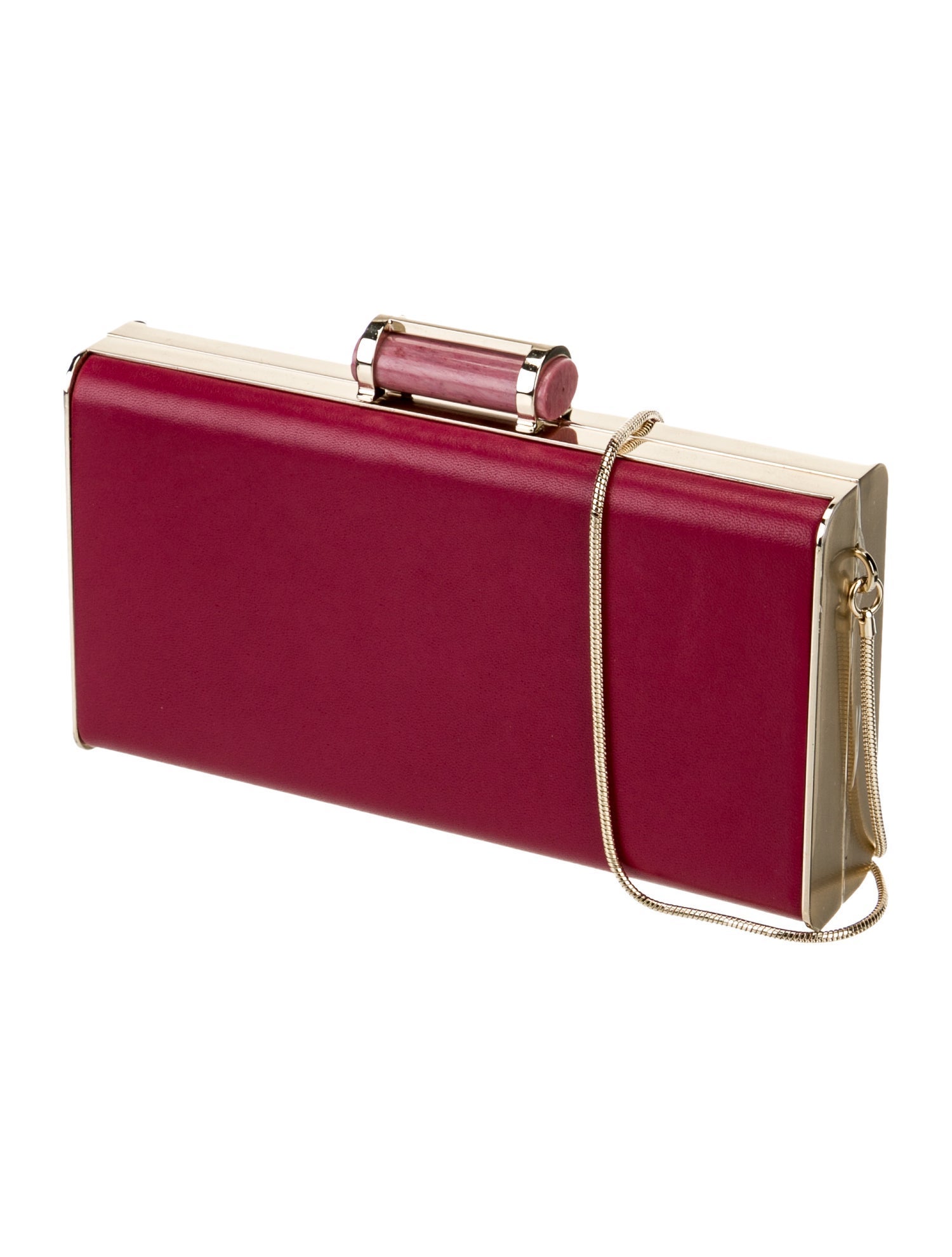Carolina Herrera Leather Minaudière