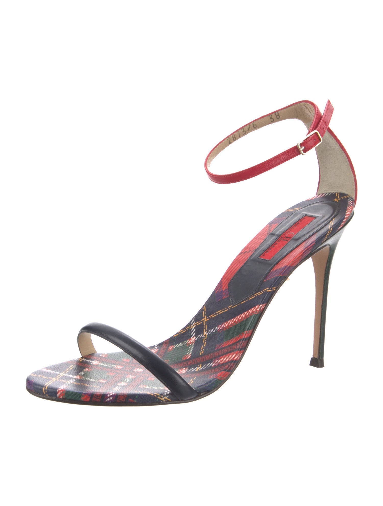 Carolina Herrera Leather Printed Sandals w/ Tags