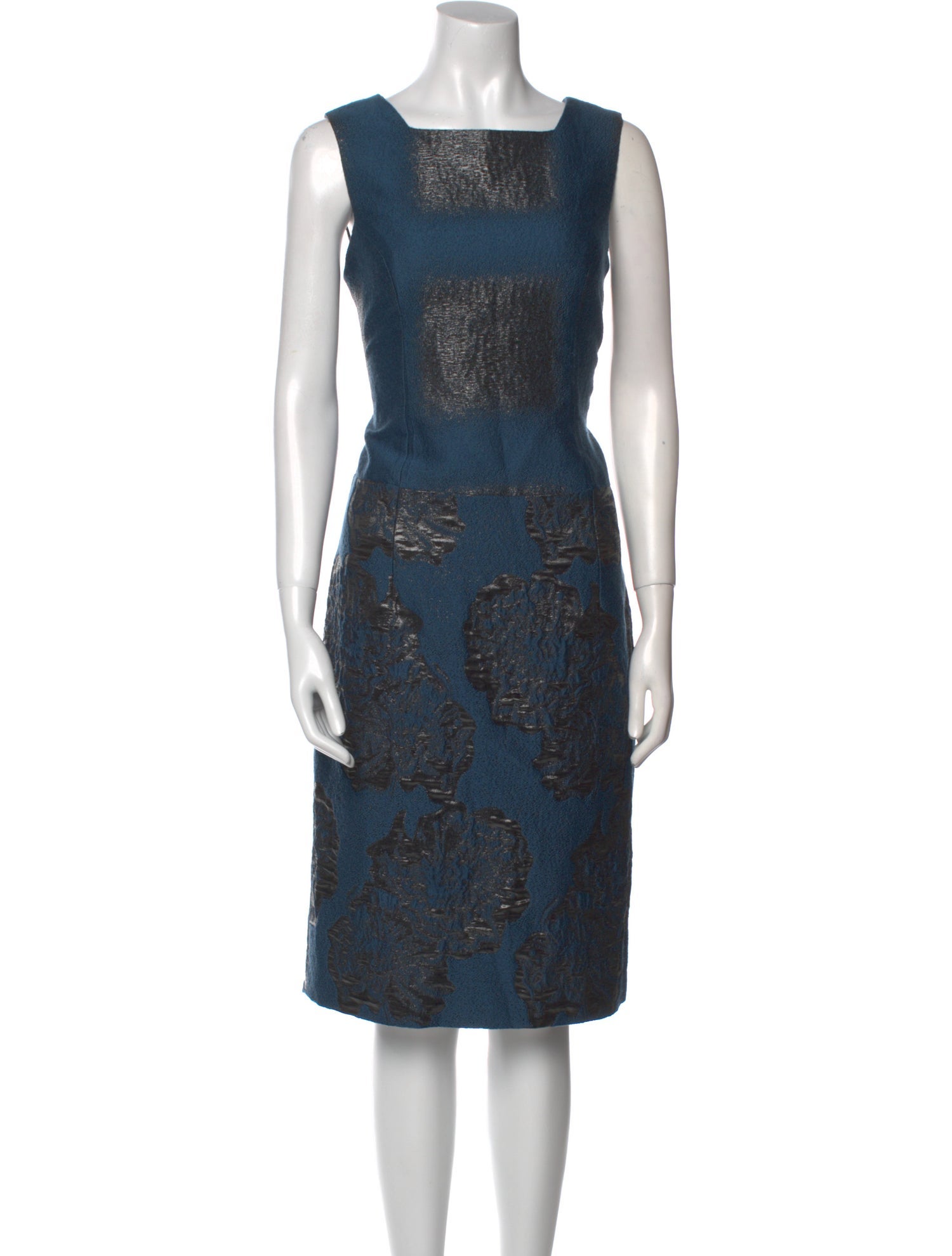 Carolina Herrera Wool Midi Length Dress