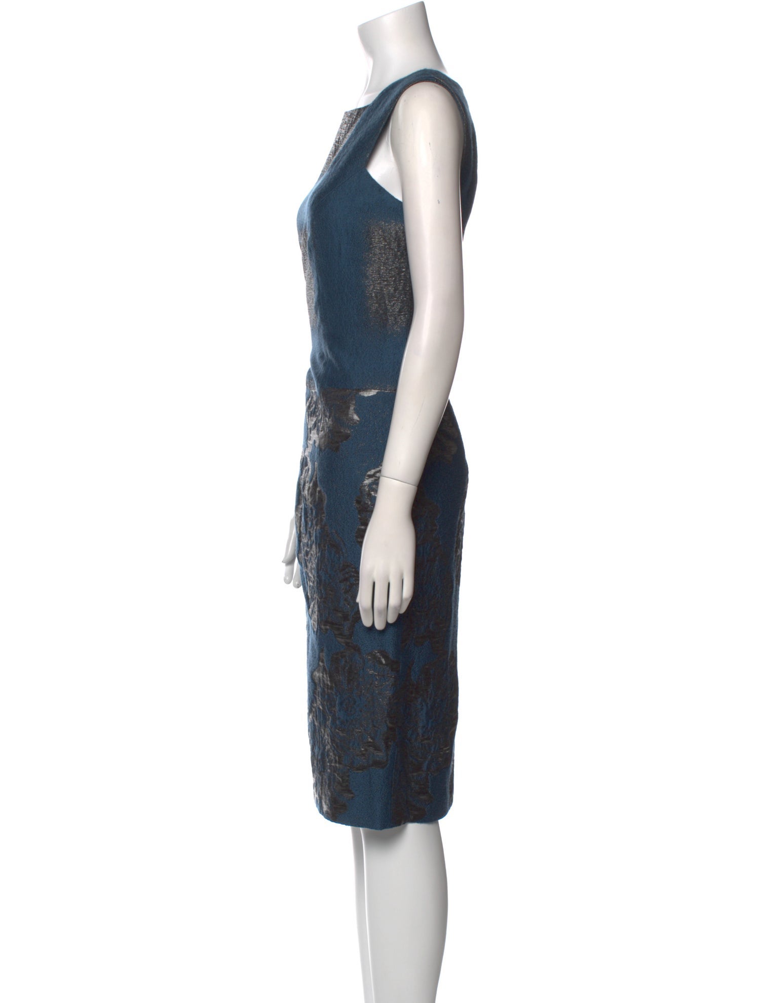 Carolina Herrera Wool Midi Length Dress