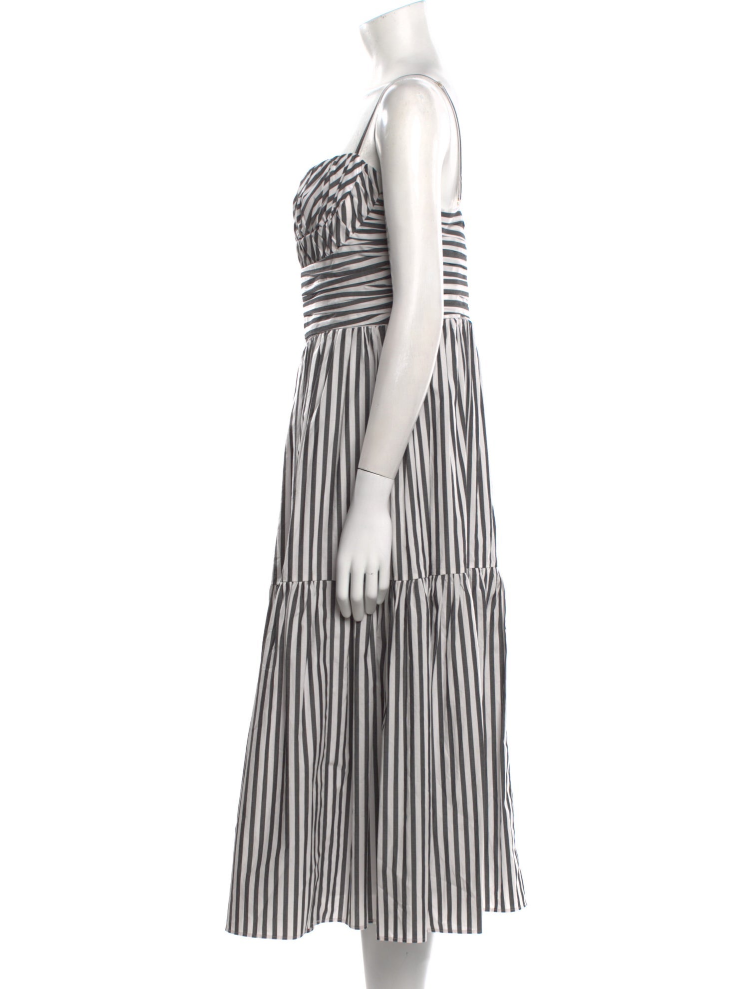 Carolina Herrera Striped Long Dress