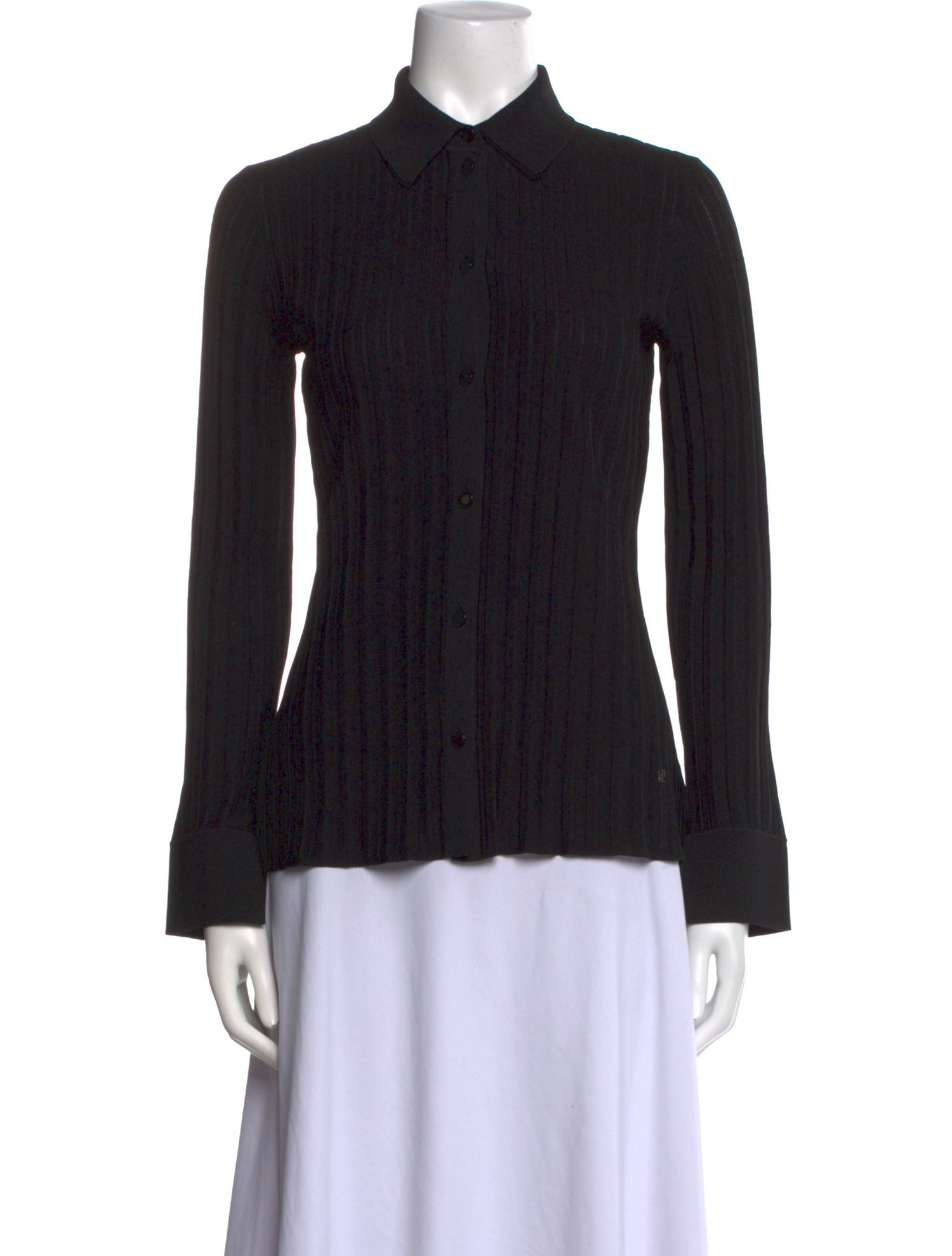 Carolina Herrera Long Sleeve Button-Up Top