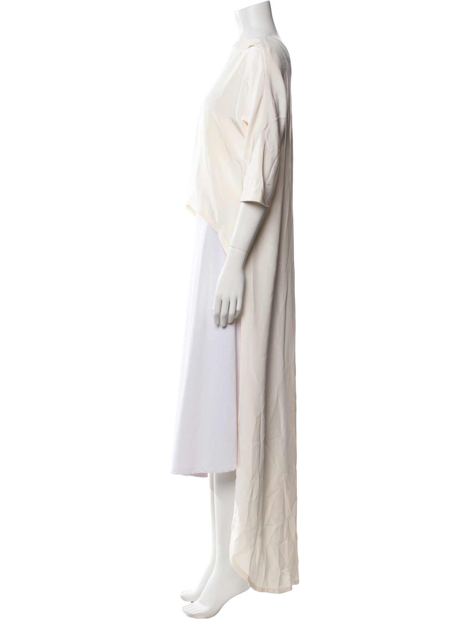 Carolina Herrera Off-The-Shoulder Three-Quarter Sleeve Crop Top