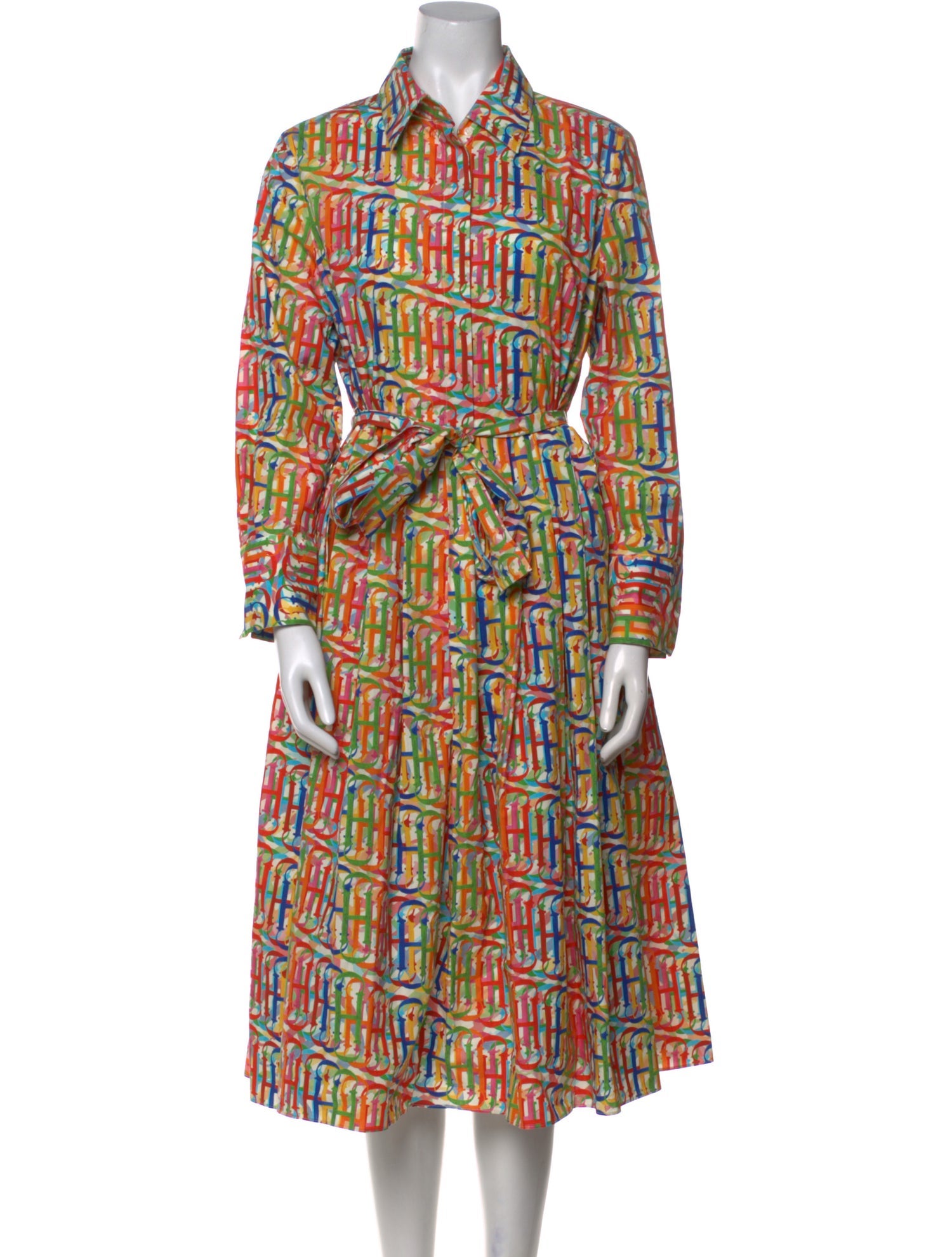 Carolina Herrera Printed Midi Length Dress