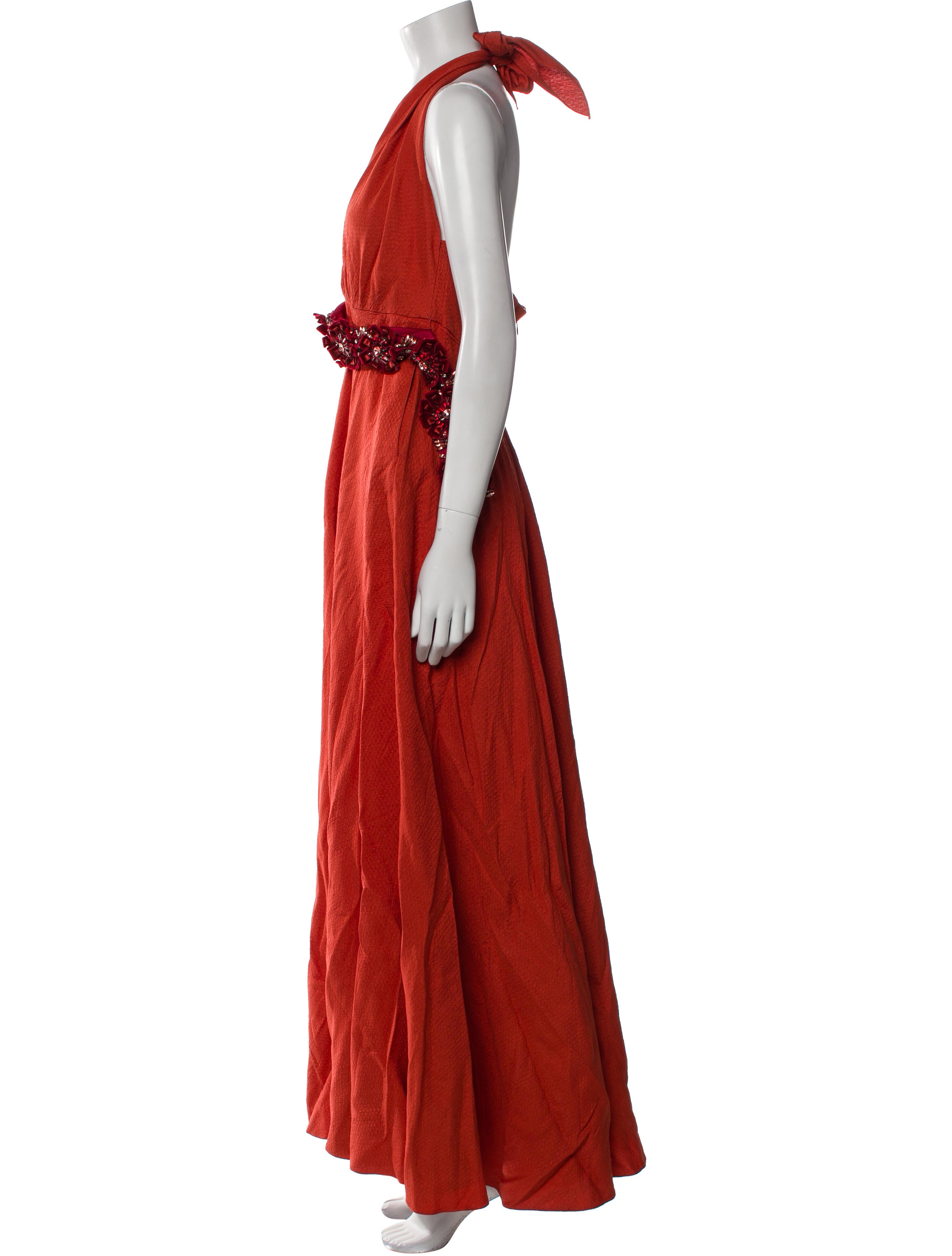Carolina Herrera Halterneck Long Dress