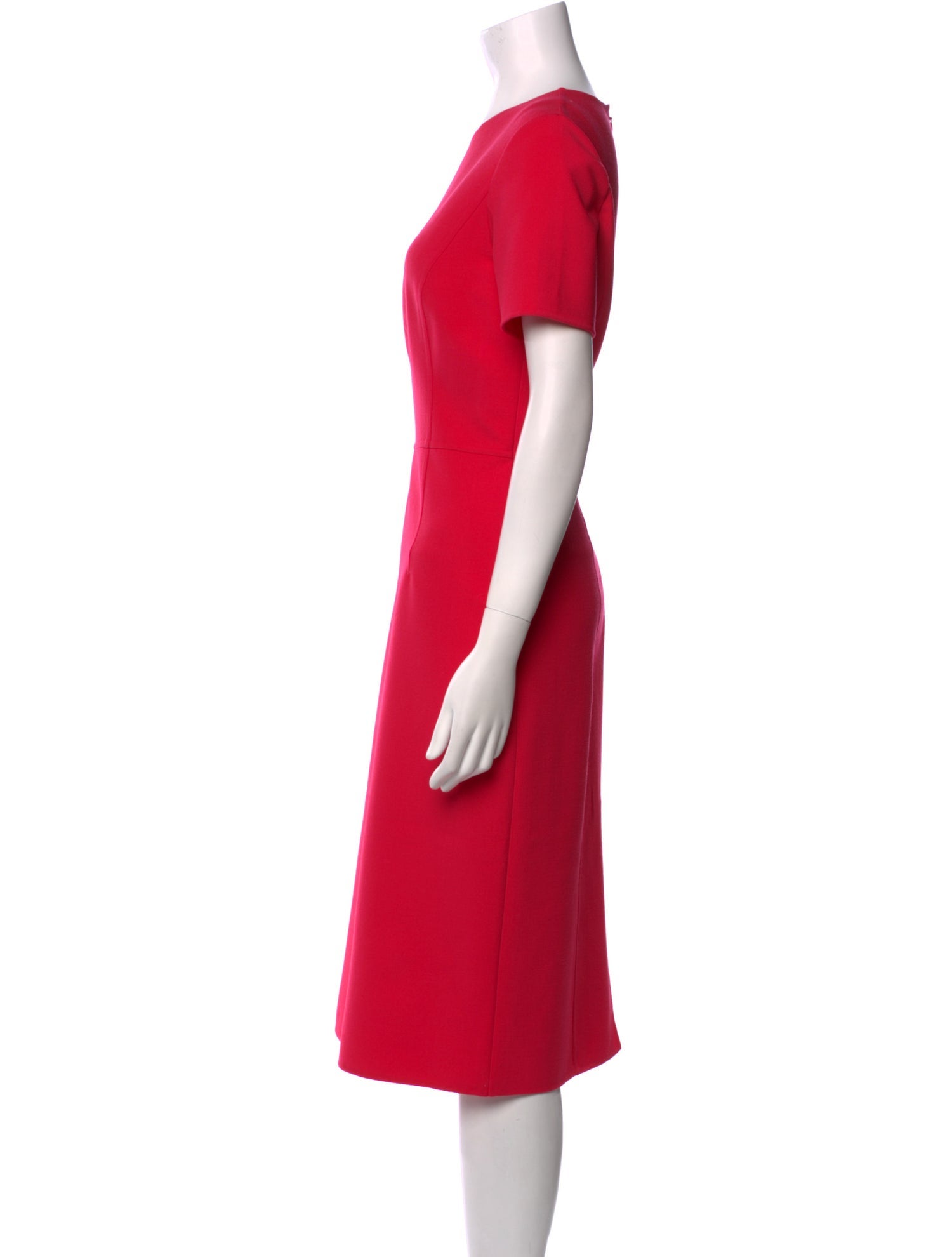 Carolina Herrera Virgin Wool Midi Length Dress