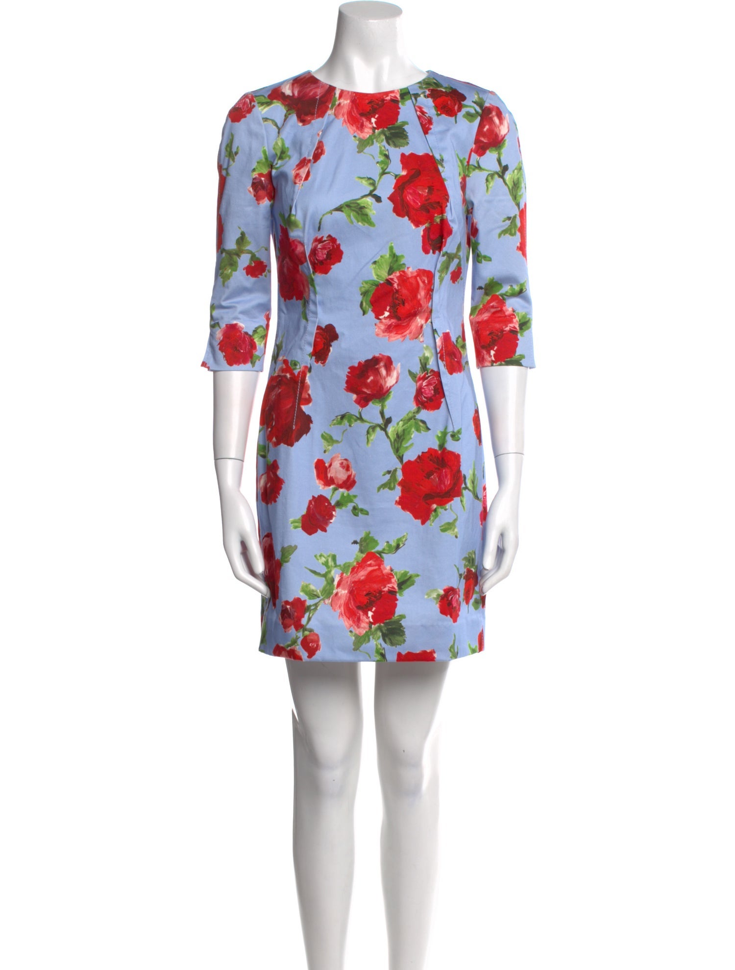 Carolina Herrera Floral Print Mini Dress