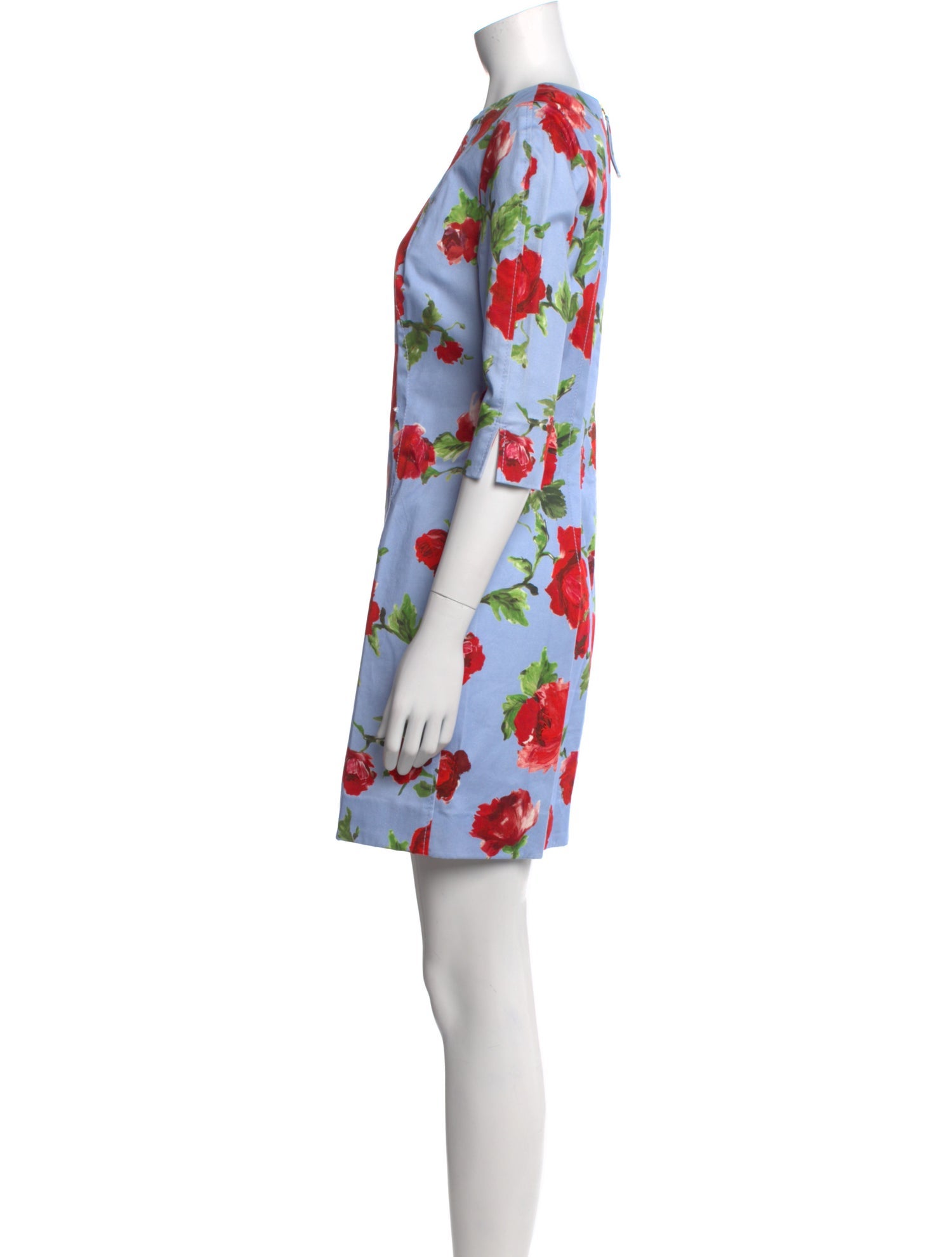 Carolina Herrera Floral Print Mini Dress