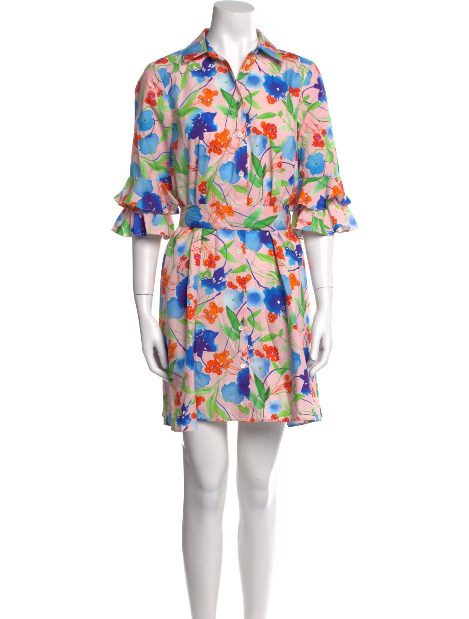 Carolina Herrera Floral Print Mini Dress