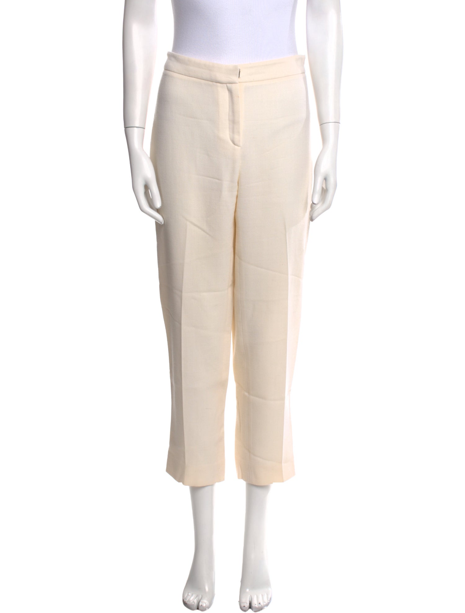 Carolina Herrera Virgin Wool Straight Leg Pants