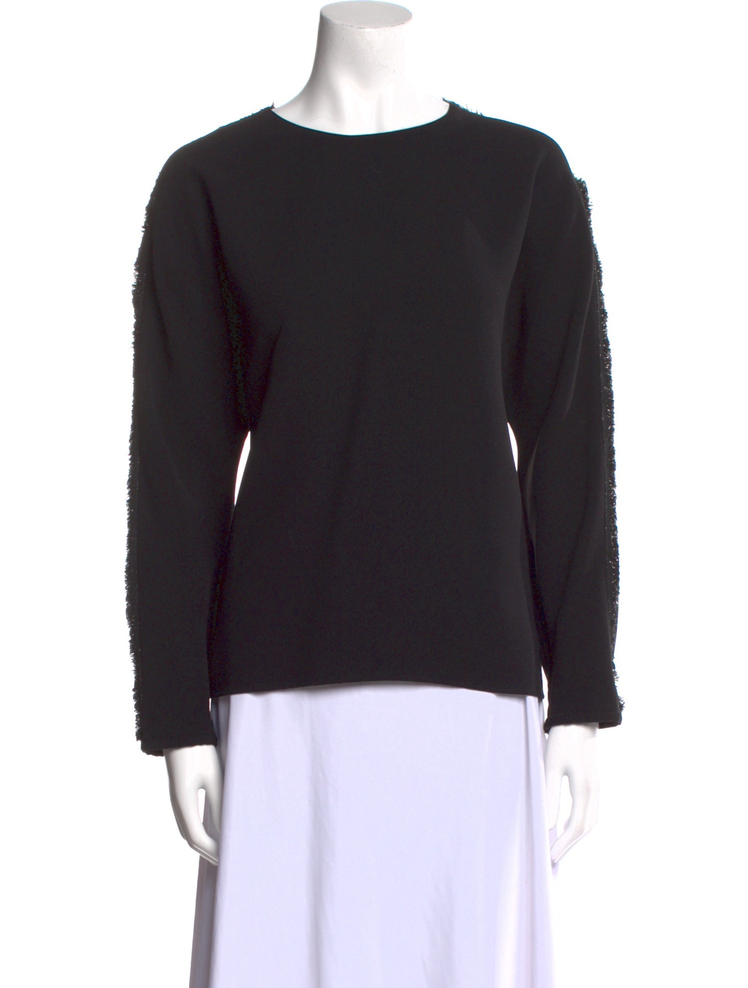 Carolina Herrera Bateau Neckline Long Sleeve Sweatshirt