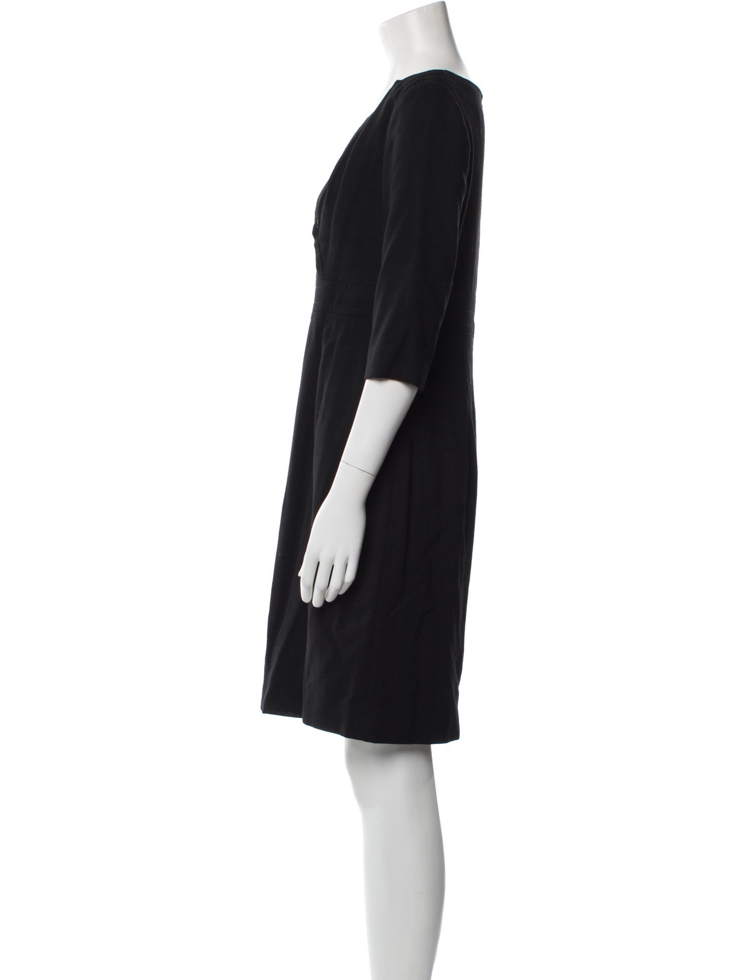 Carolina Herrera Wool Knee-Length Dress