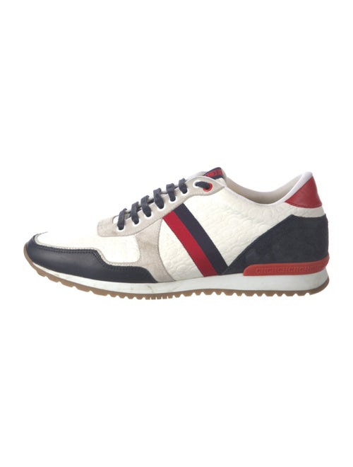 Carolina Herrera Canvas Colorblock Pattern Sneakers