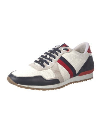 Carolina Herrera Canvas Colorblock Pattern Sneakers