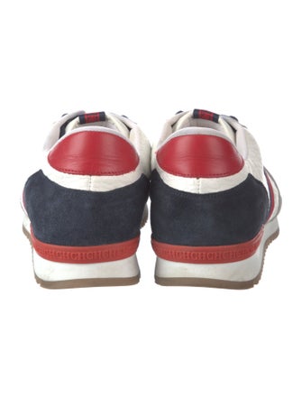 Carolina Herrera Canvas Colorblock Pattern Sneakers